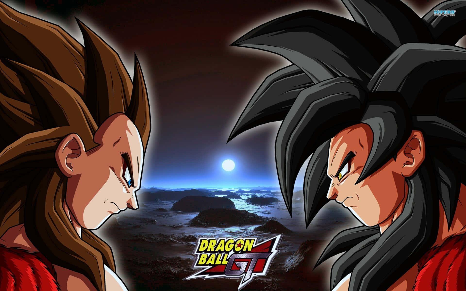 Goku, Super Saiyan 4, nighttime, Full HD Desktop Wallpaper