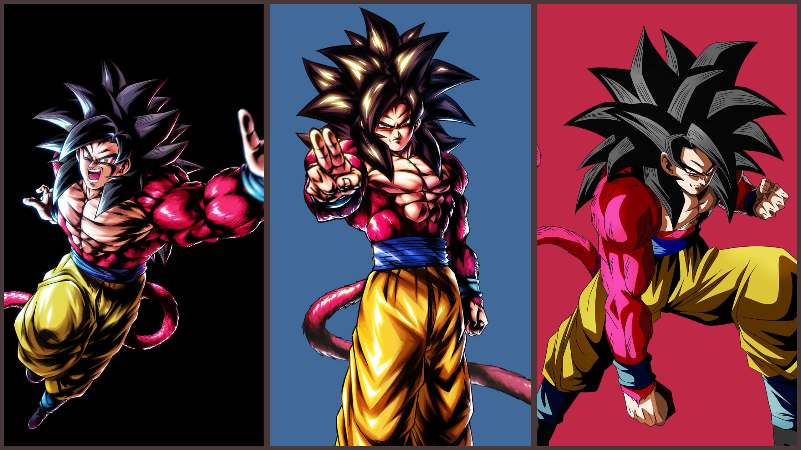 Goku, Super Saiyan 4, spiky hair, 2K Desktop Wallpaper