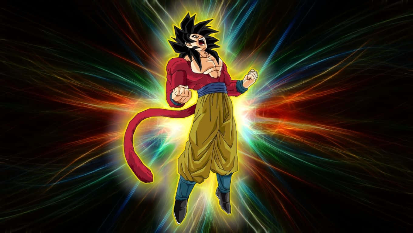 Goku, Super Saiyan 4, anime character, HD Desktop Wallpaper