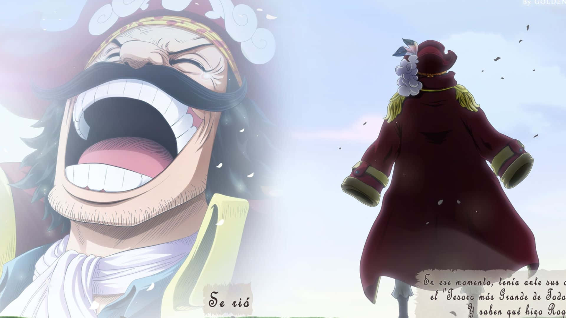 Gol D. Roger, anime pirate, mustache, Full HD Desktop Wallpaper