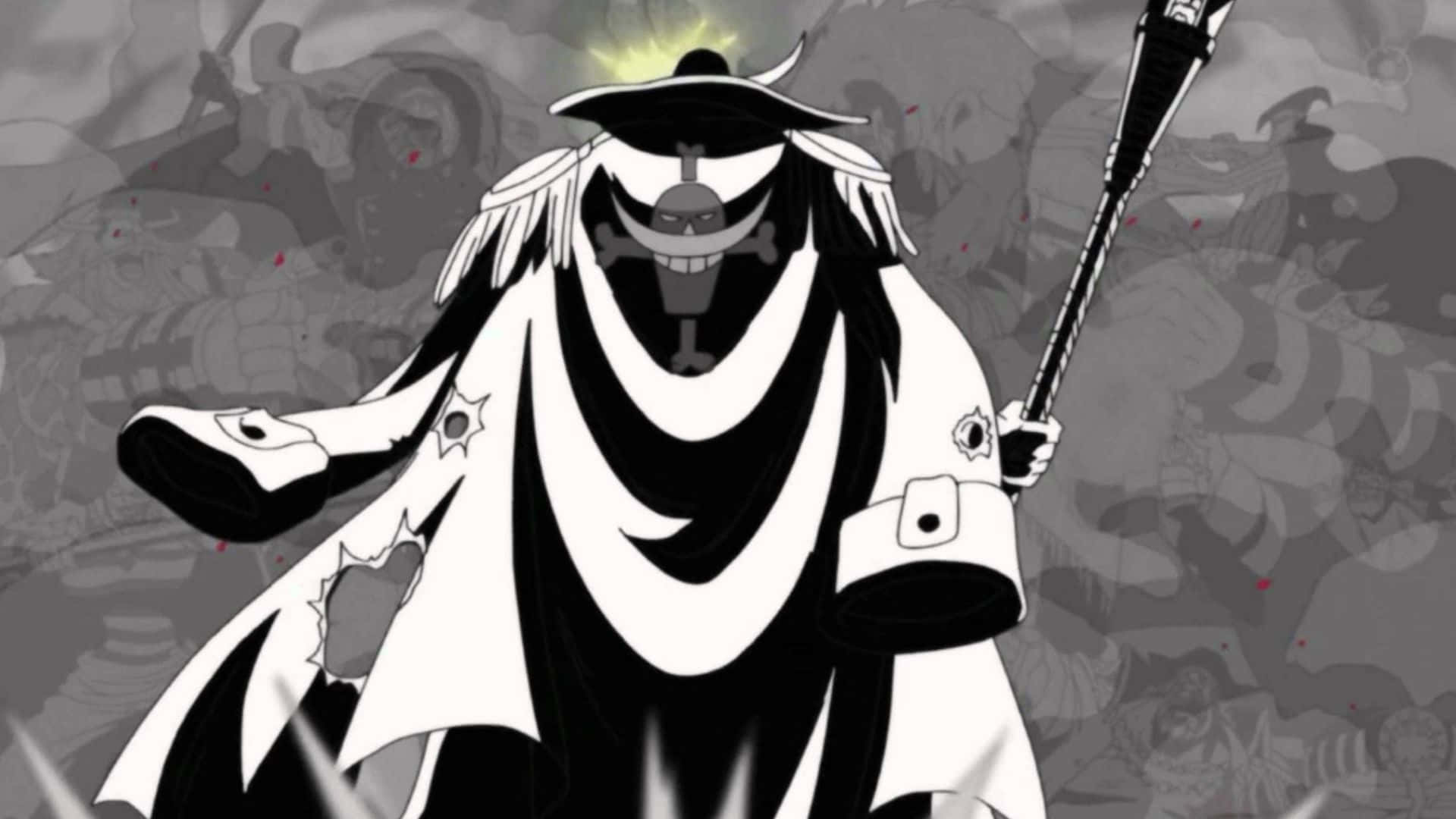 Gol D. Roger, skull mask, torn coat, Full HD Desktop Wallpaper