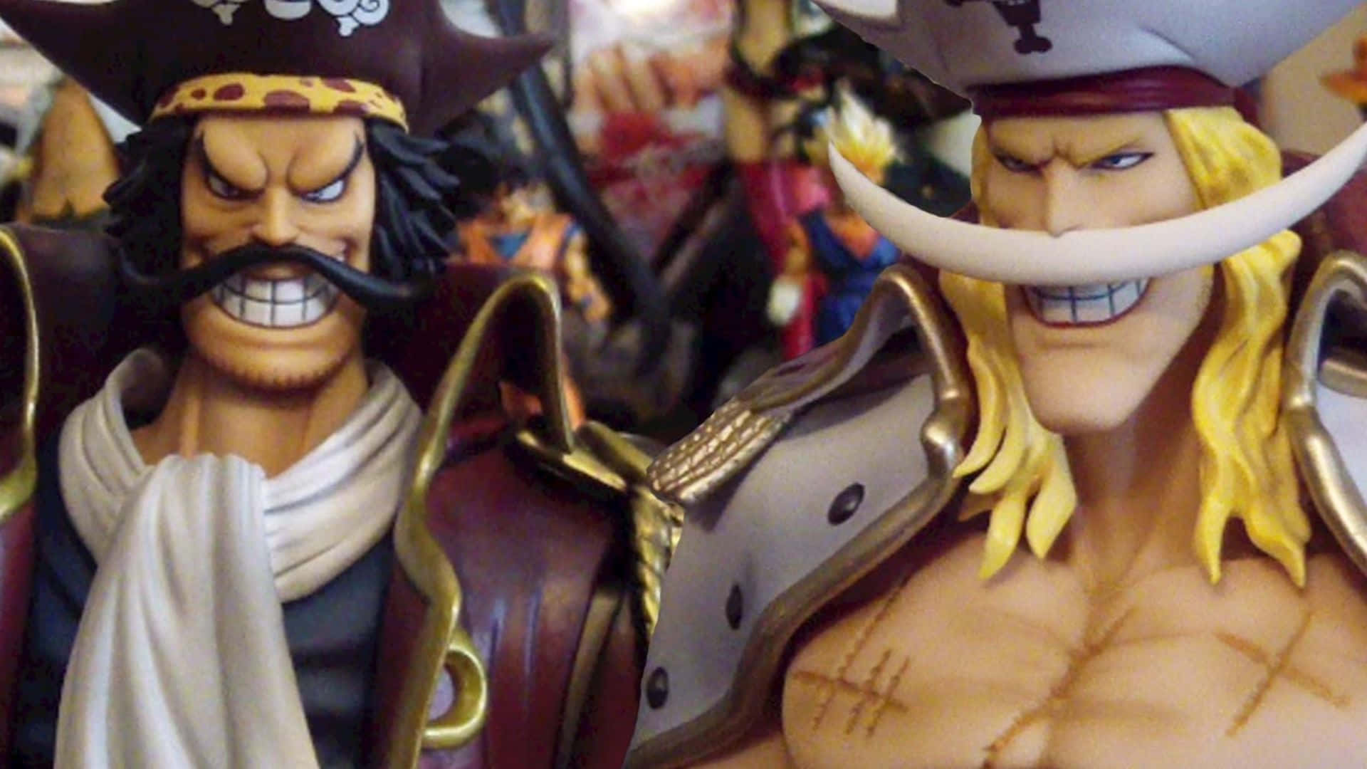 Gol D. Roger, anime figurines, pirate characters, Full HD Desktop Wallpaper