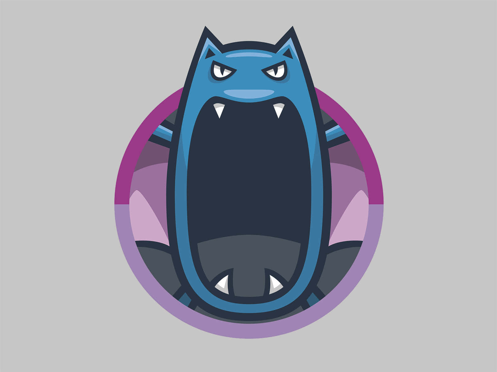 Golbat, blue, cartoon, HD Desktop Wallpaper
