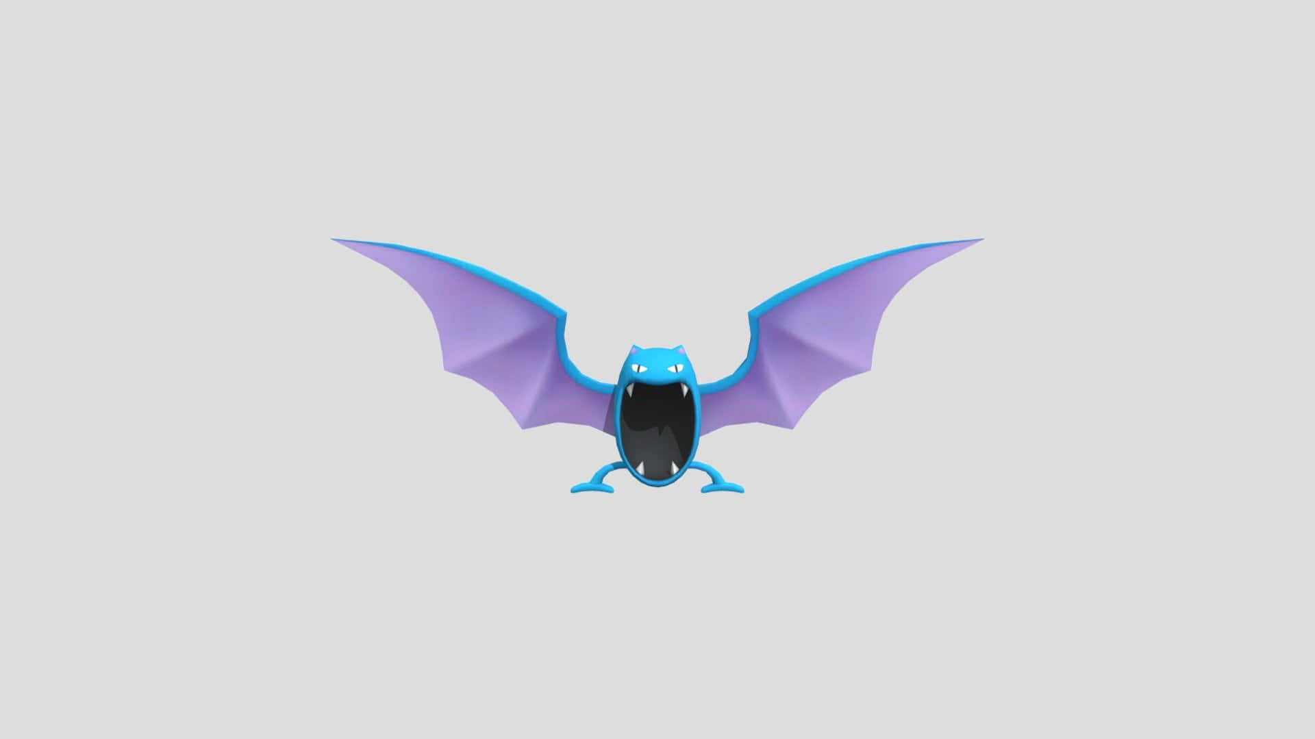 Golbat, blue, purple, Full HD Desktop Wallpaper