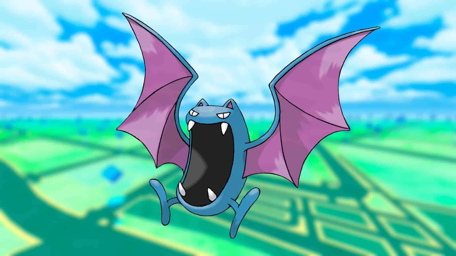 Golbat, purple wings, sharp teeth, HD Desktop Wallpaper