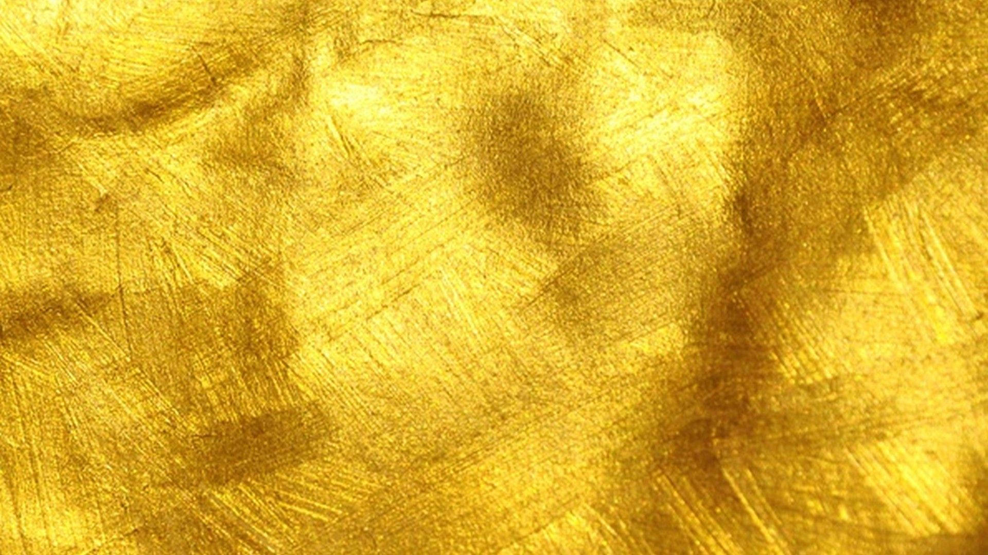 textured golden foil, brushed streaks, warm highlights, Full HD Desktop Wallpaper