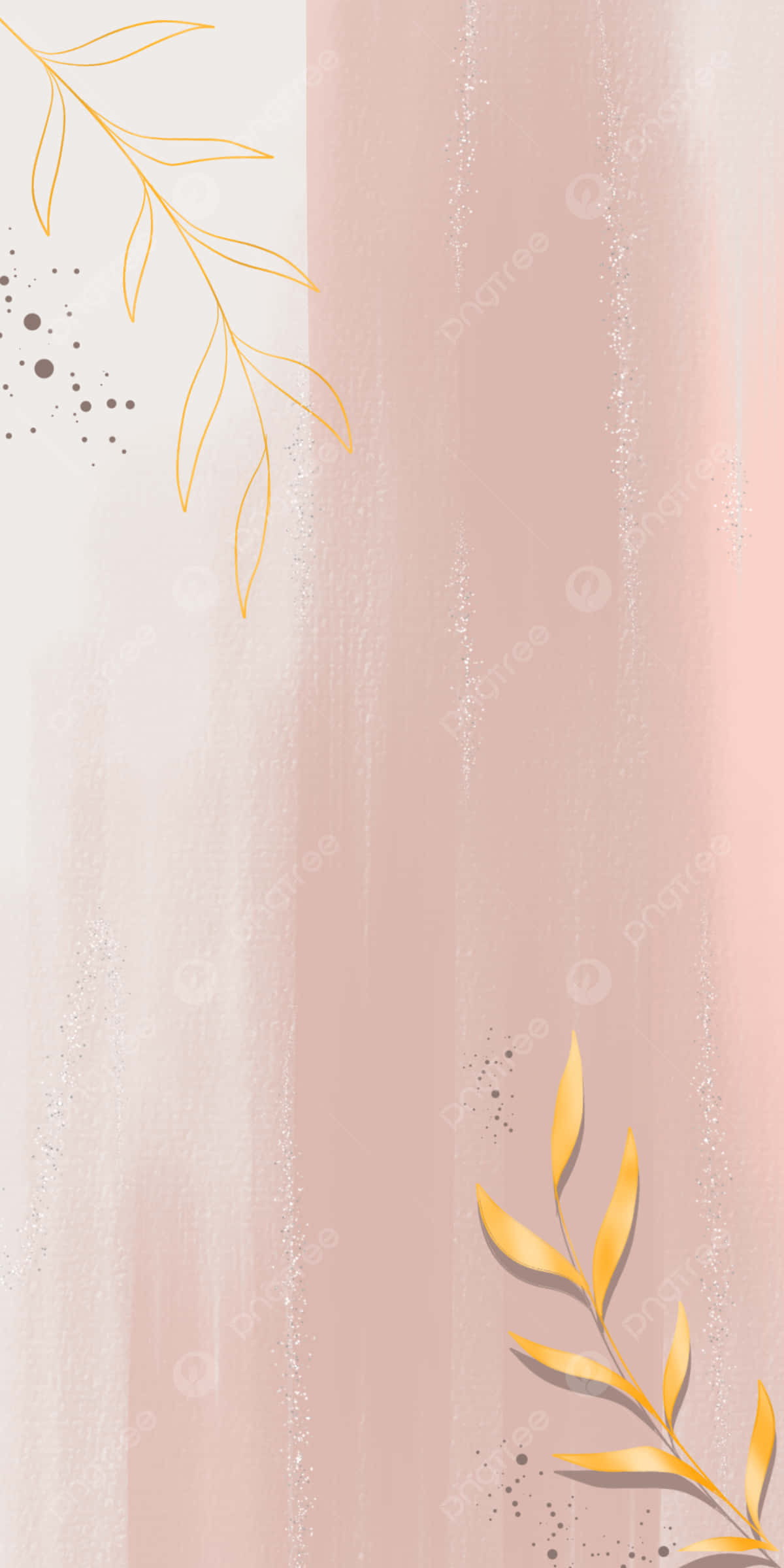 pink, gold, cream gradient, Full HD Phone Wallpaper