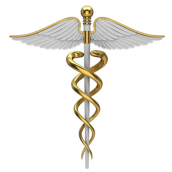 caduceus, golden, silver staff, SD Desktop Wallpaper