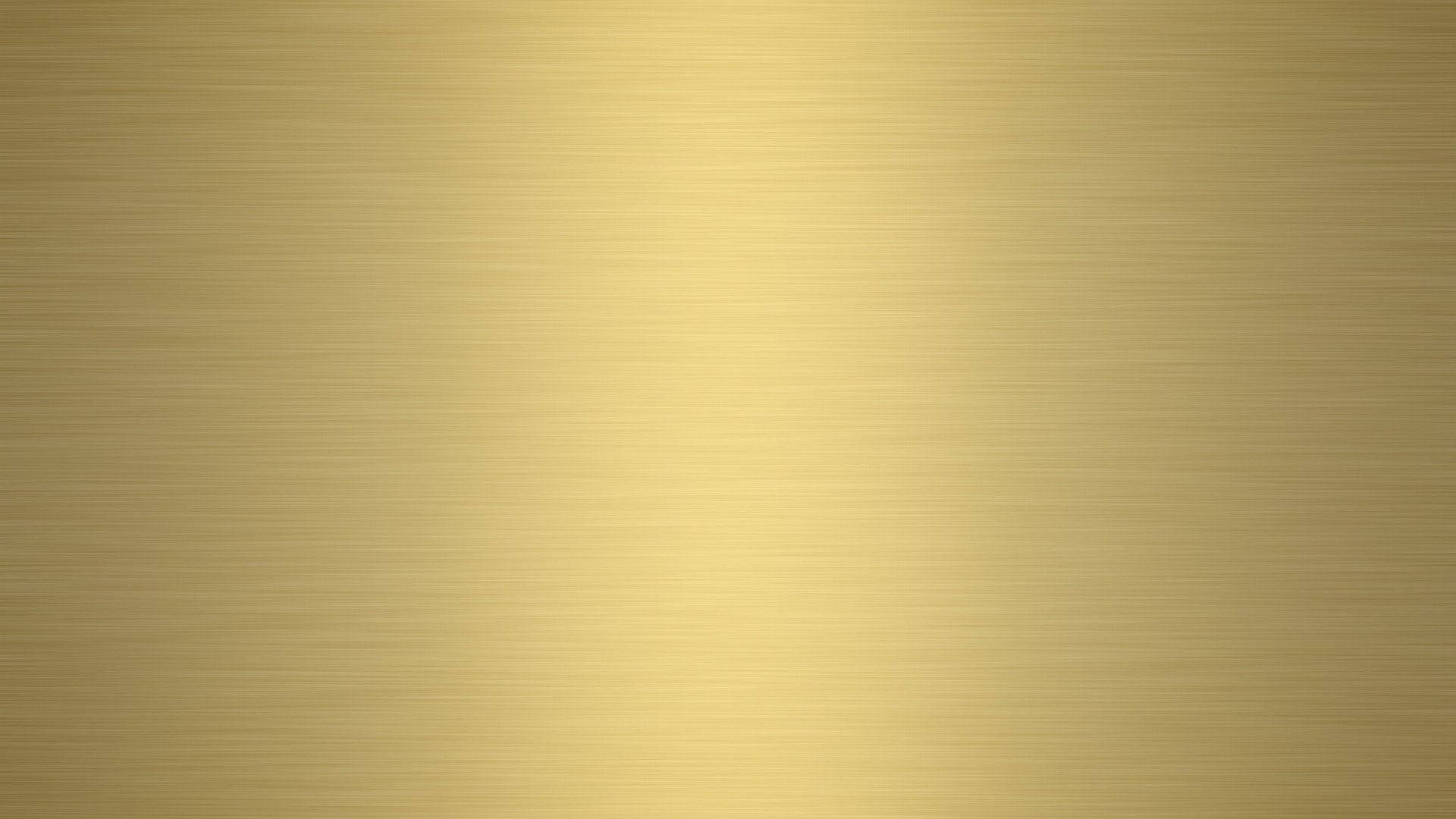 plain matte gold foil, smooth brushed gold metal surface, subtle horizontal lines, Full HD Desktop Wallpaper
