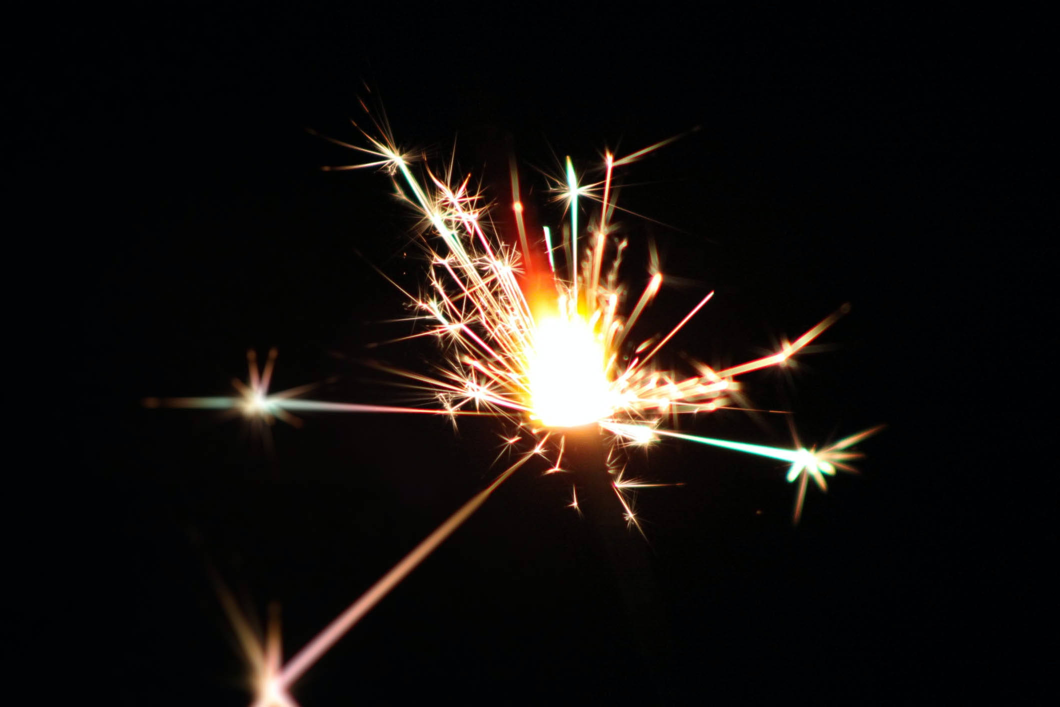 glowing gold glitter sparks, golden sparks, teal sparks, Full HD Desktop Wallpaper