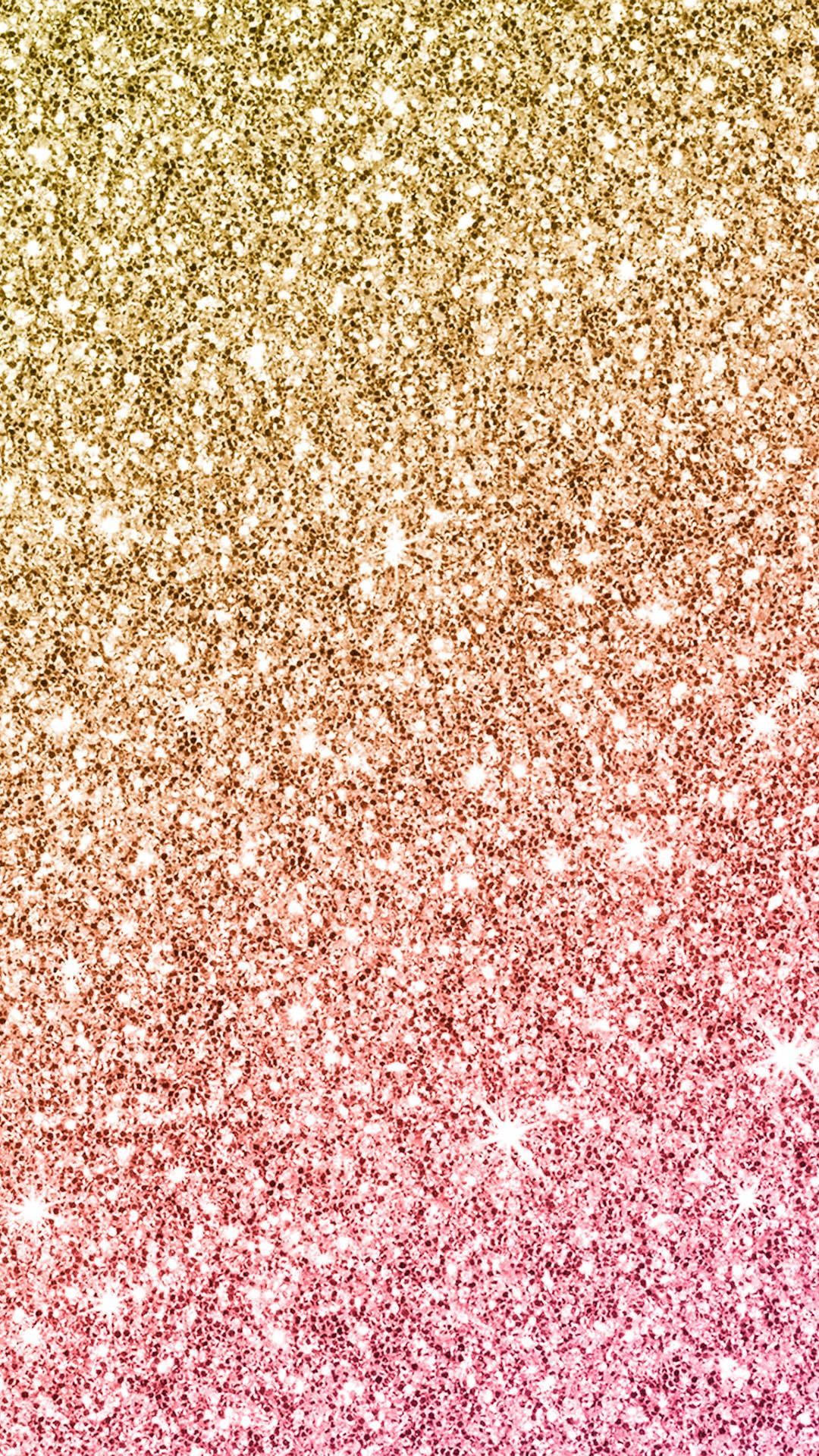 gold glitter, pink gradient, shimmering gradient, Full HD Phone Wallpaper