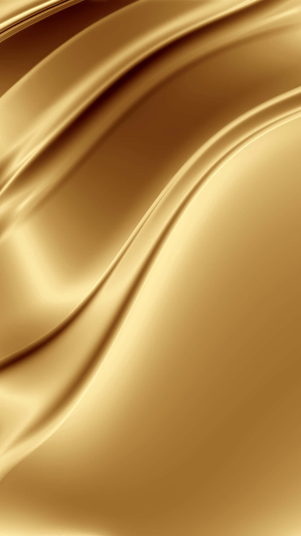 Gold iPhone, liquid metal texture, golden silk fabric, Full HD Phone Wallpaper