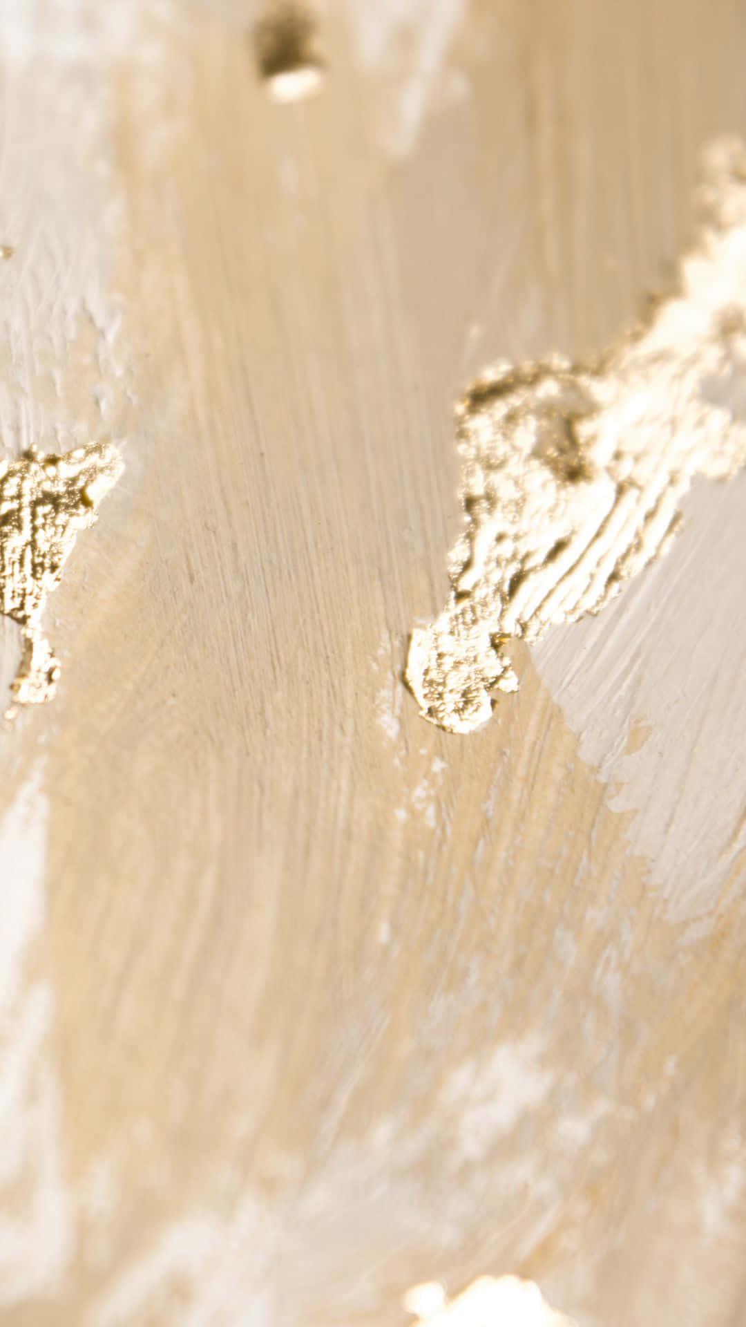 Gold iPhone, gold leaf, beige surface, Full HD Phone Wallpaper