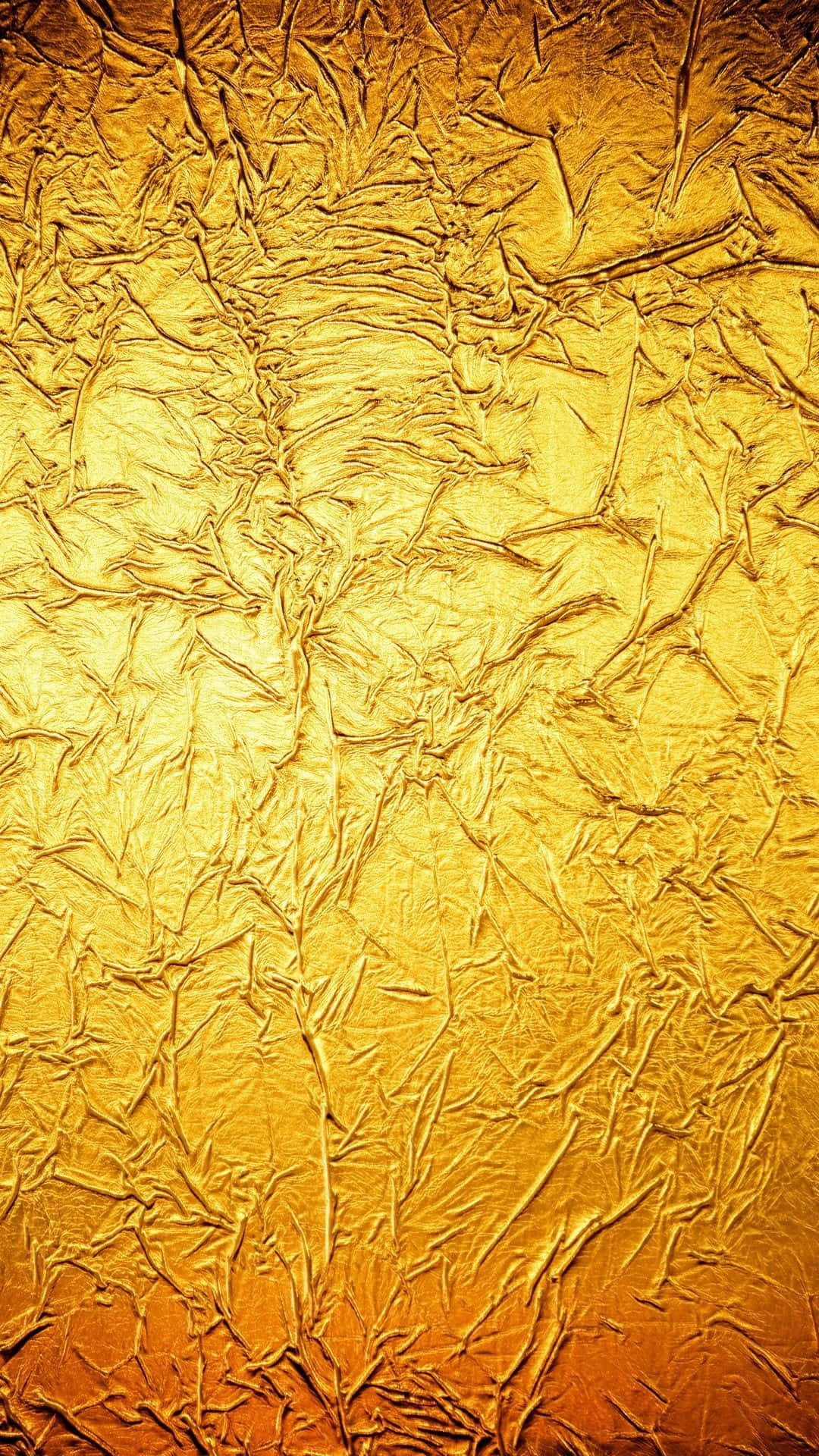 Gold iPhone, golden foil, crinkled, Full HD Phone Wallpaper