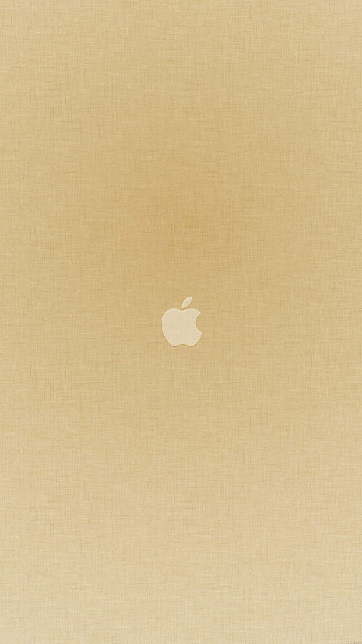 Gold iPhone, beige textured, white Apple logo, Full HD Phone Wallpaper