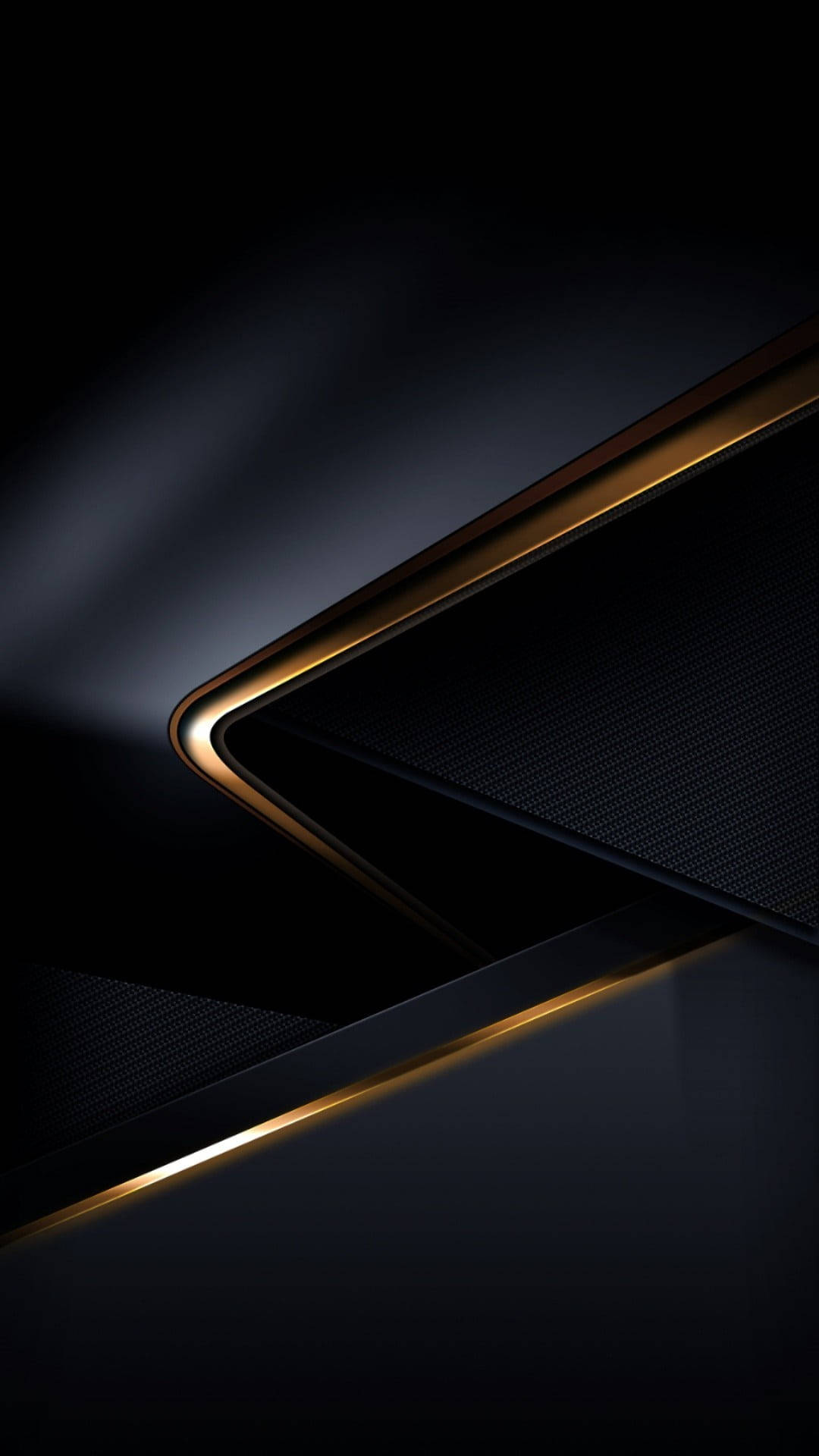 3D, black, gold, Full HD Phone Wallpaper