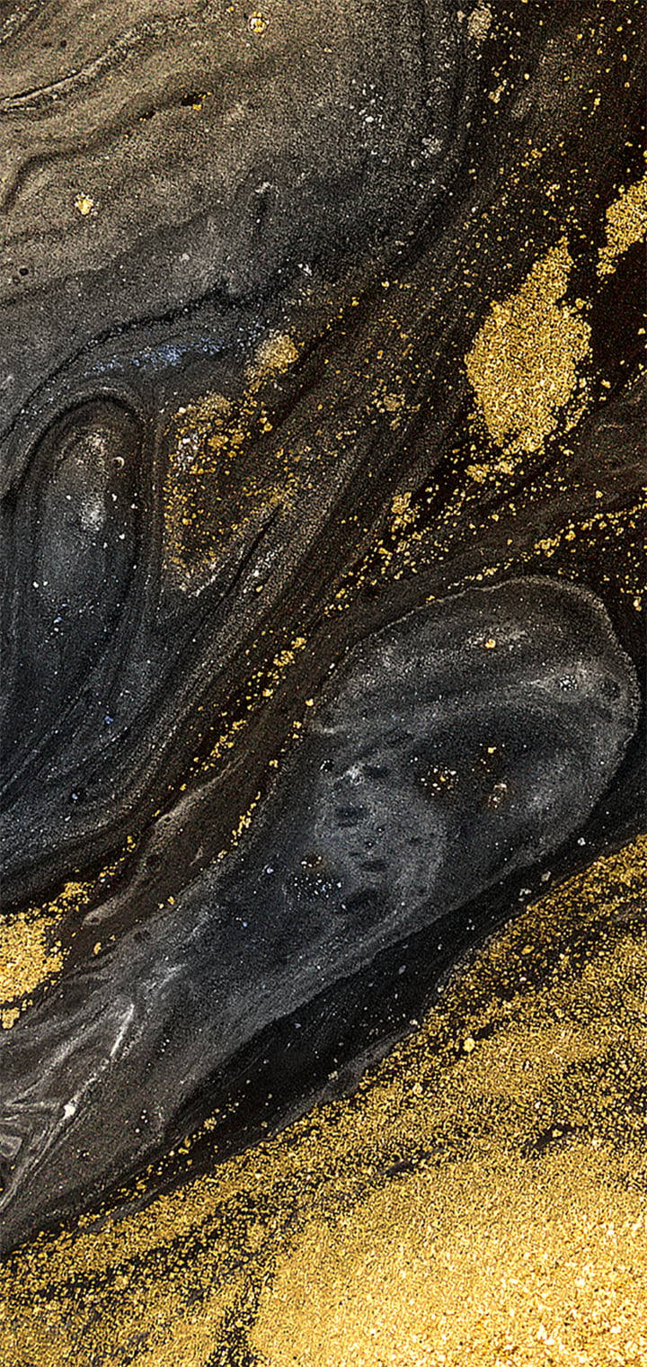 glittery black and gold iPhone, deep black, shimmering gold, HD Phone Wallpaper