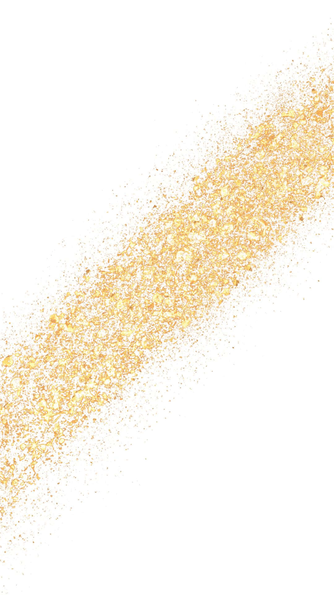 gold glitter, white background, diagonal streak, Full HD Phone Wallpaper