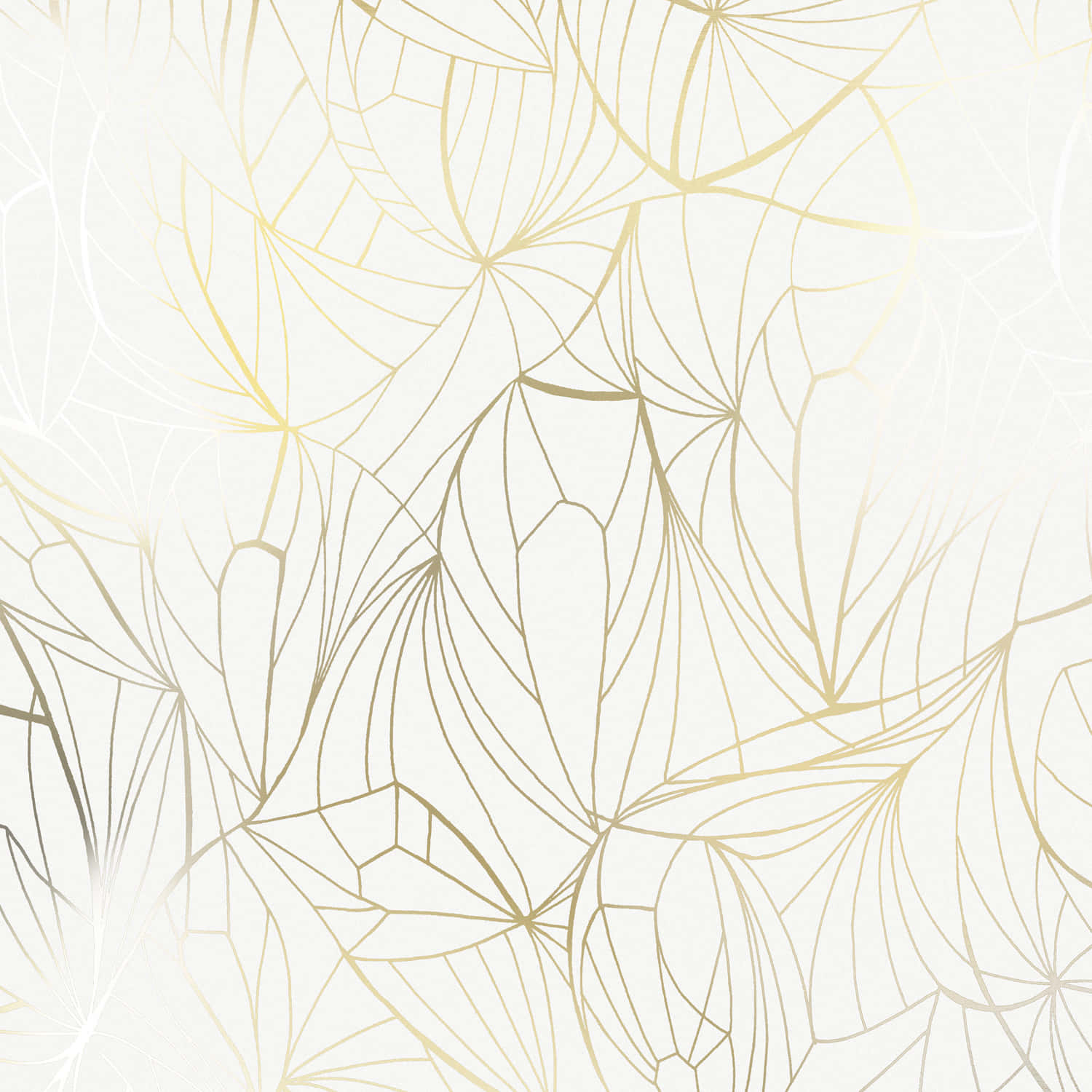 elegant gold leaf pattern, gold leaf vein patterns, soft ivory background, HD Desktop Wallpaper