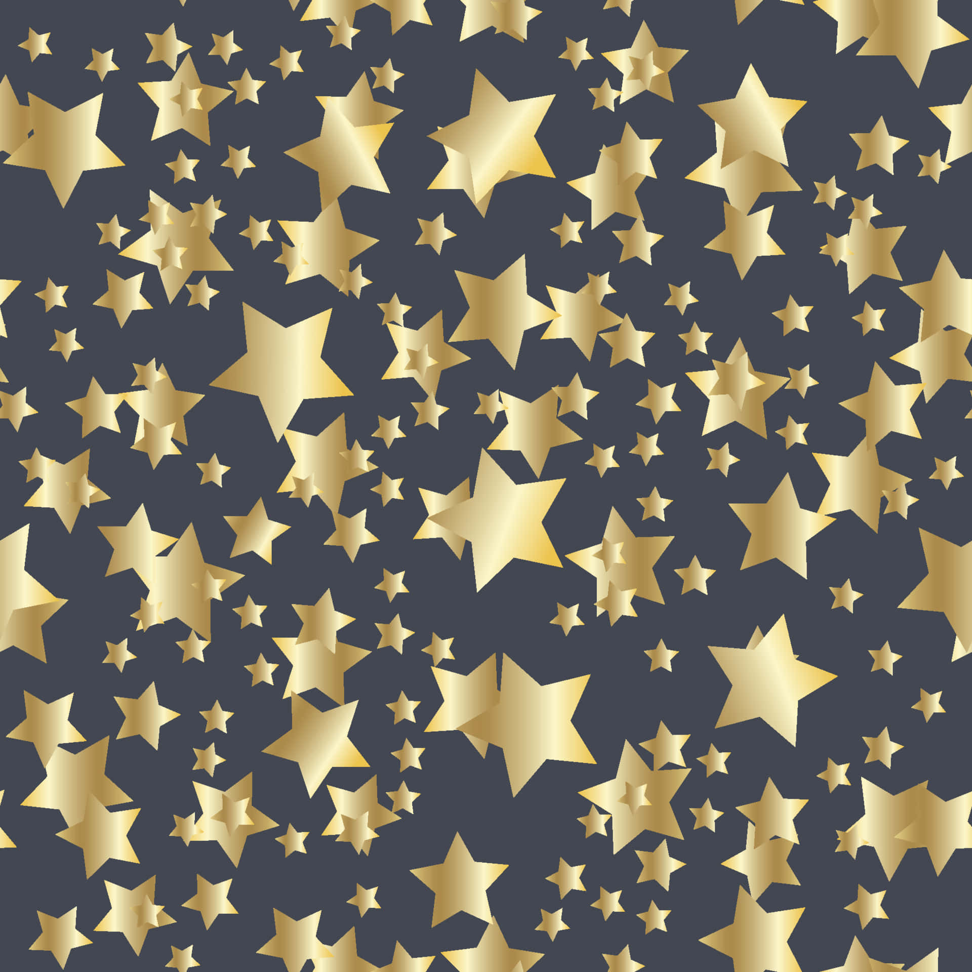 gold stars, deep navy background, repeating pattern, Full HD Desktop Wallpaper