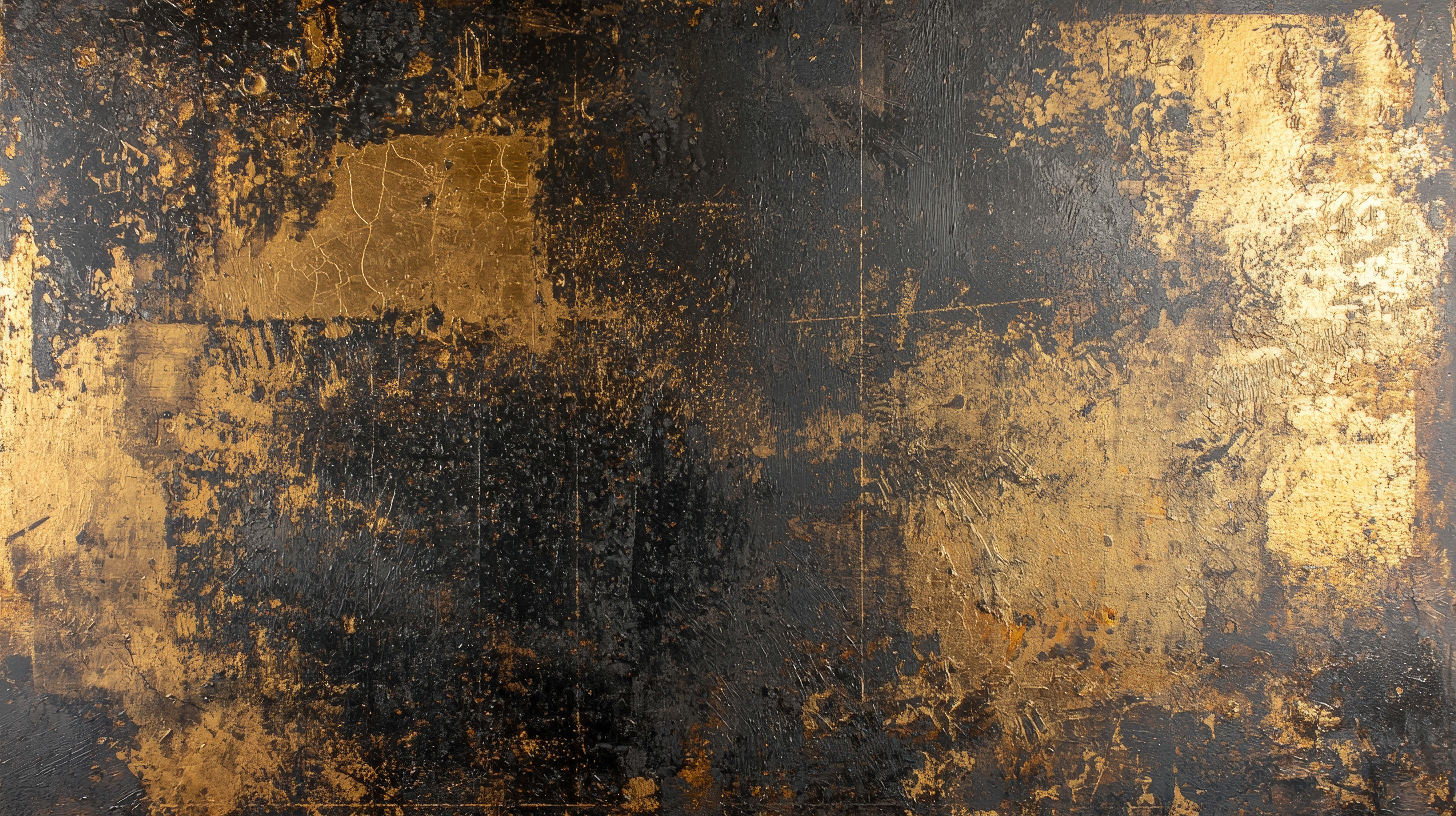 black, gold, distressed textures, 8K Desktop Wallpaper