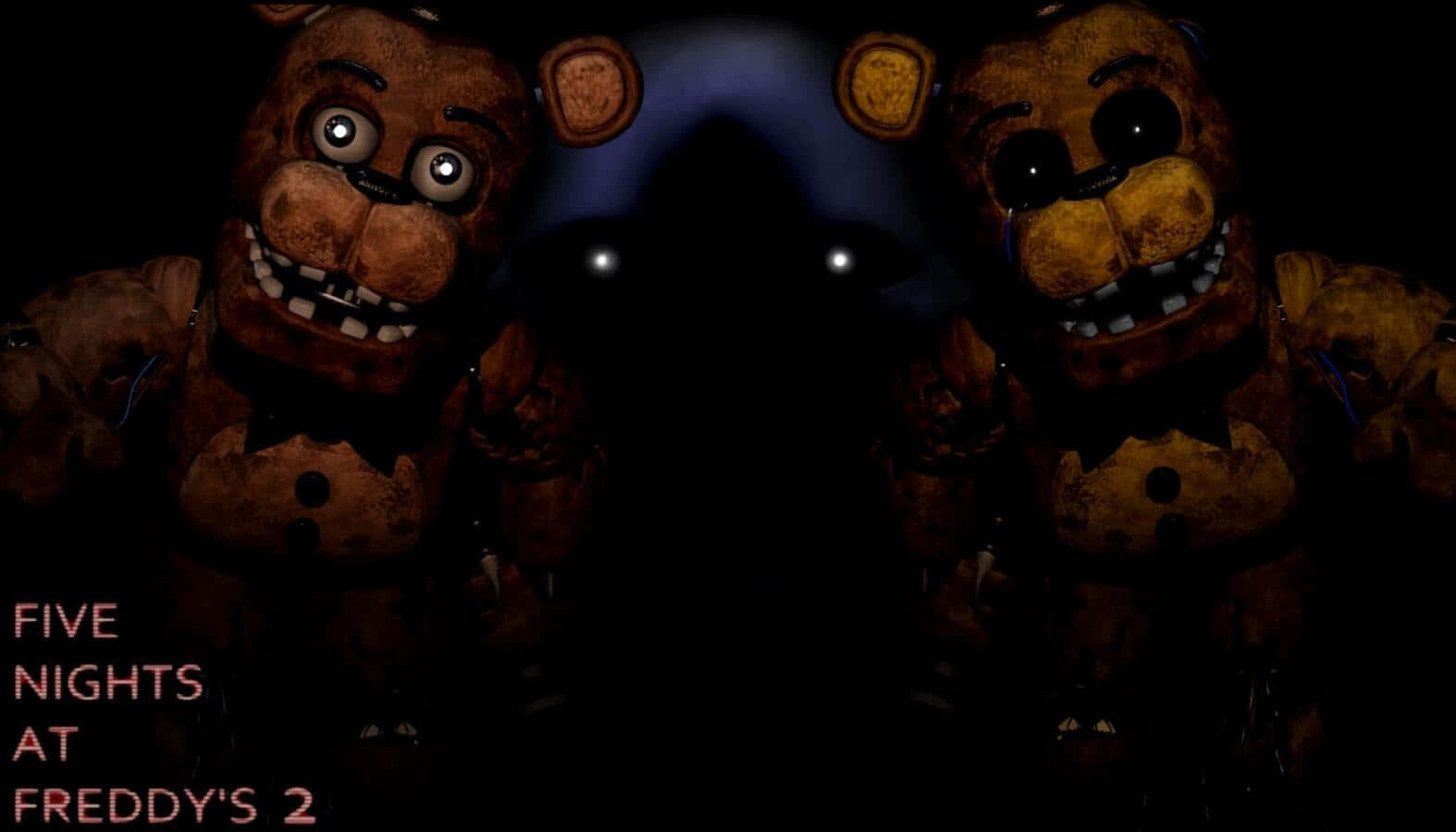 Golden Freddy, animatronic bears, glowing eyes, HD Desktop Wallpaper