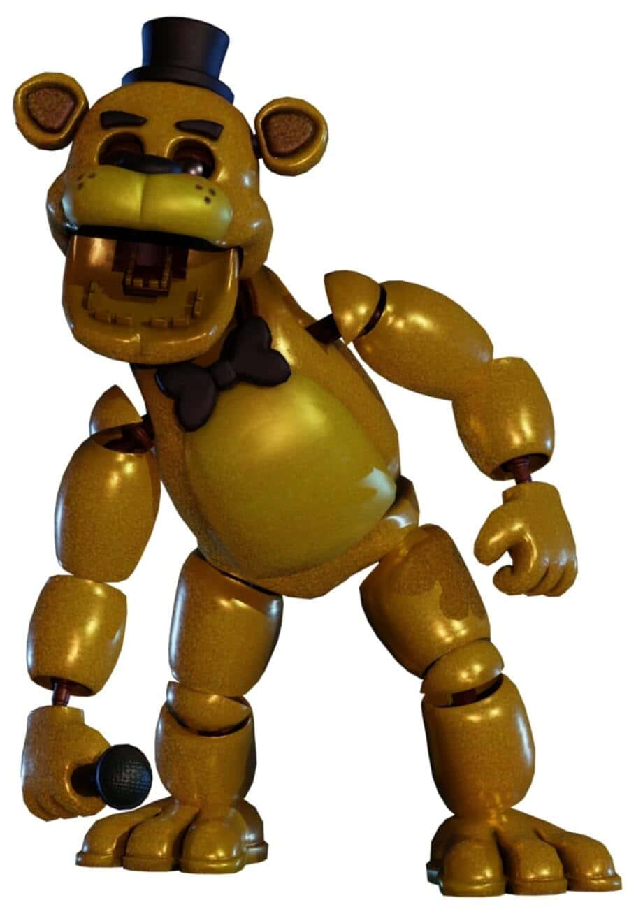 Golden Freddy, top hat, bowtie, HD Phone Wallpaper