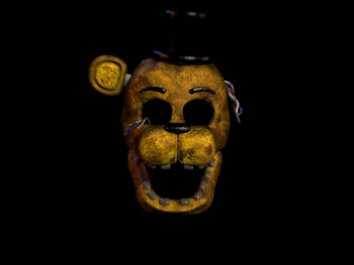 Golden Freddy, yellow animatronic bear, top hat, SD Desktop Wallpaper