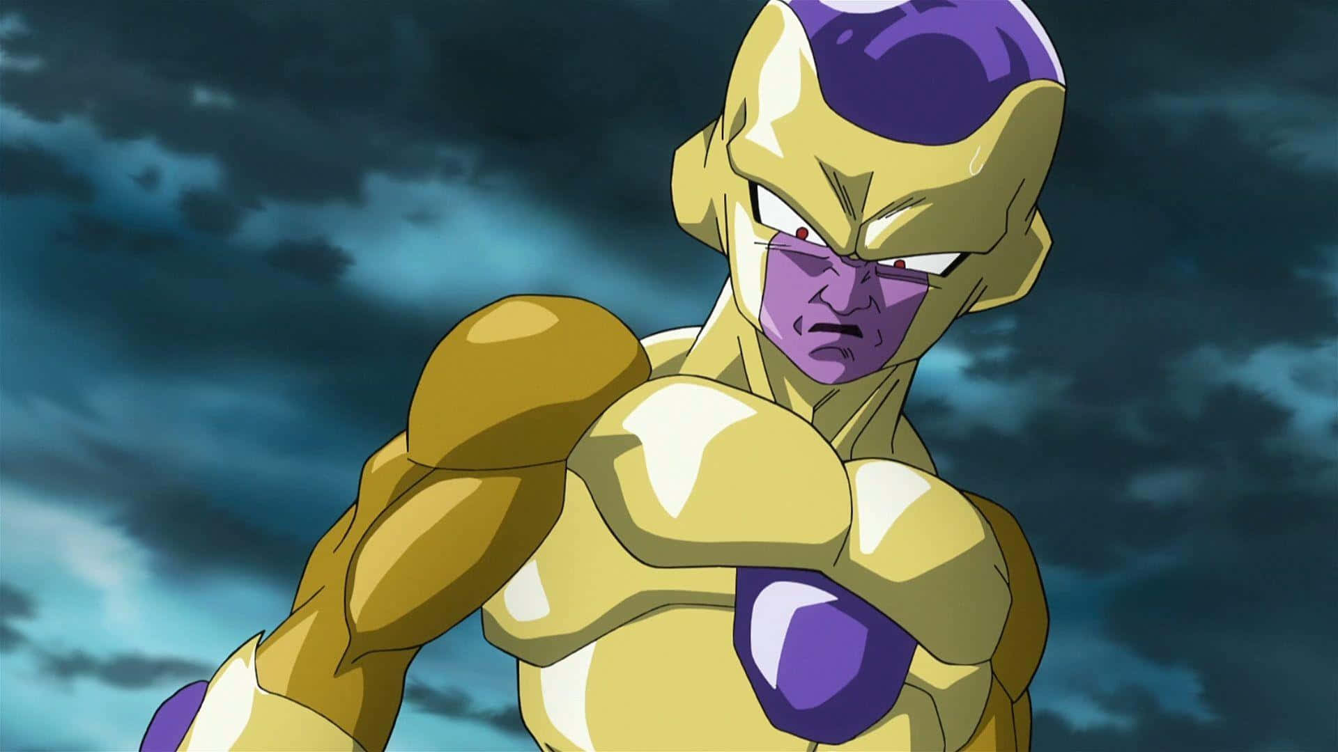 Golden Frieza, anime character, golden and purple, Full HD Desktop Wallpaper