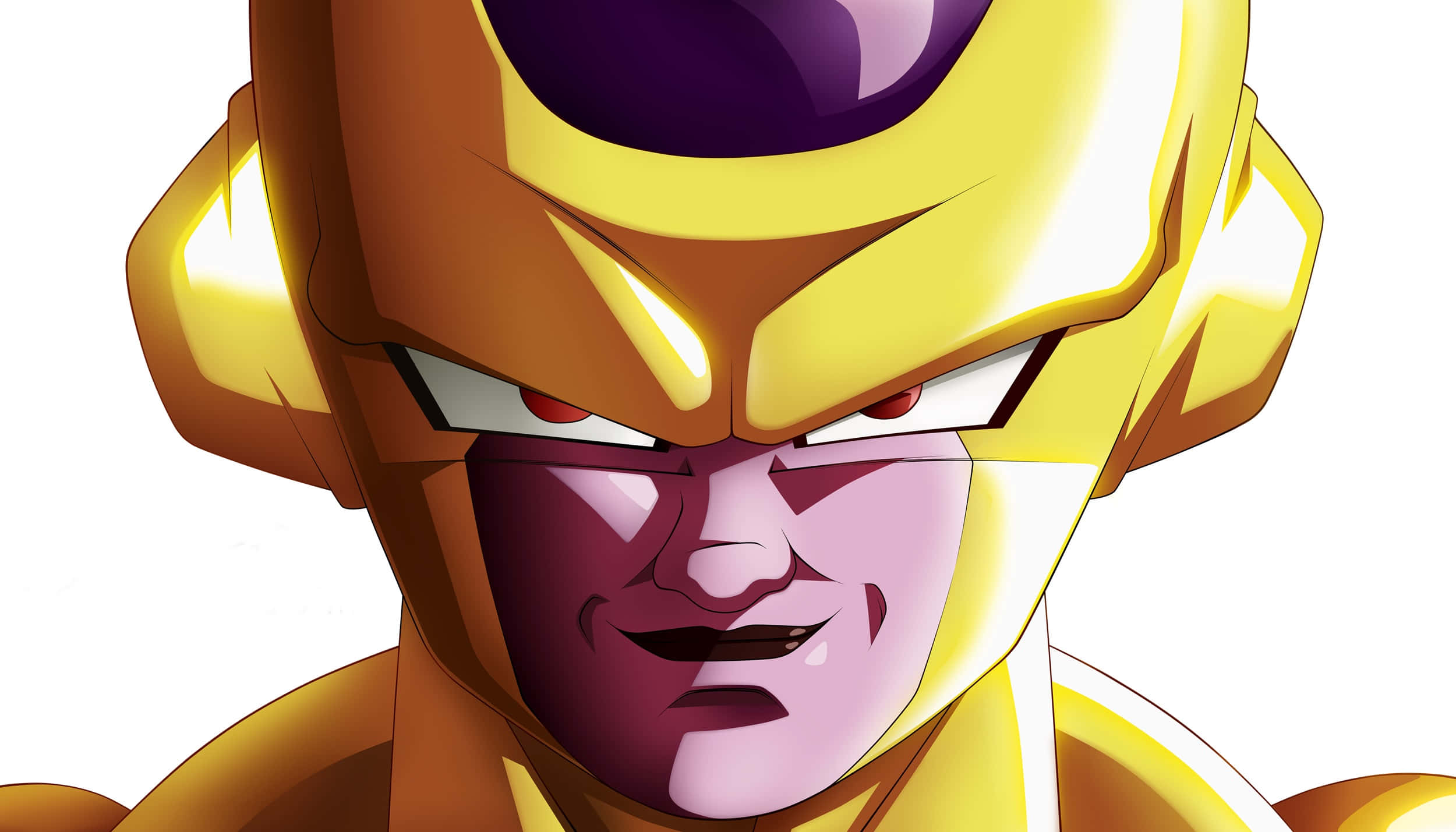 Golden Frieza, golden-skinned, purple eyes, Full HD Desktop Wallpaper