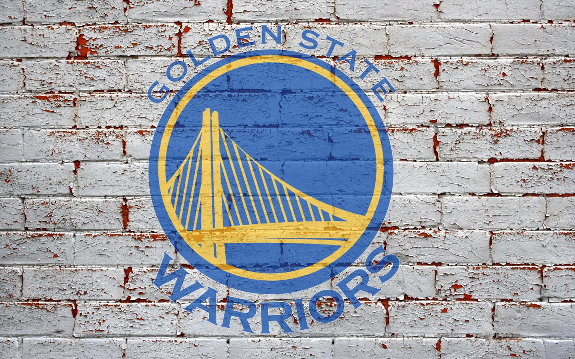 Golden State Warriors Logo, blue, yellow, Full HD Desktop Wallpaper