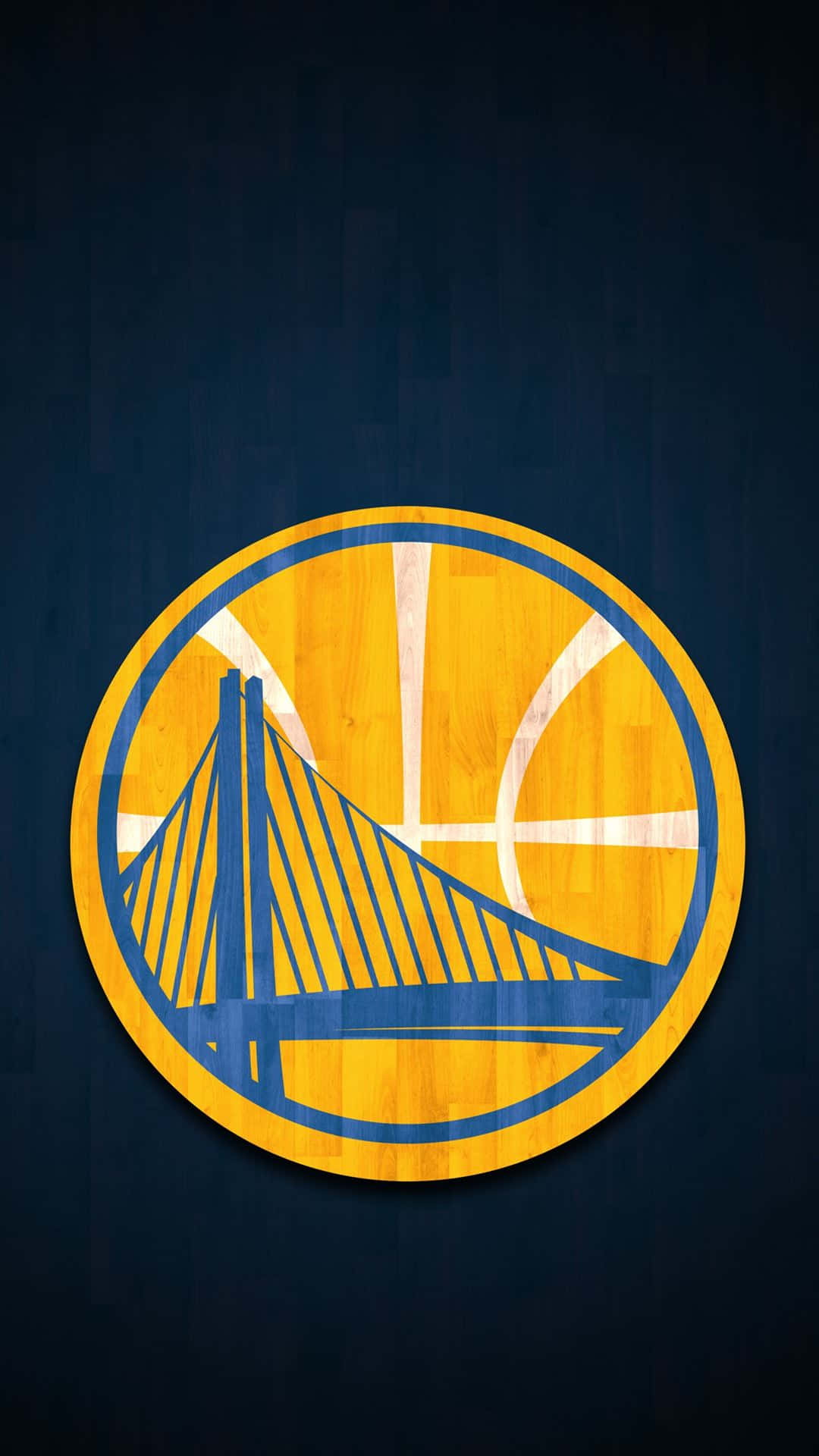 Golden State Warriors Logo, basketball, bridge silhouette, Full HD Phone Wallpaper