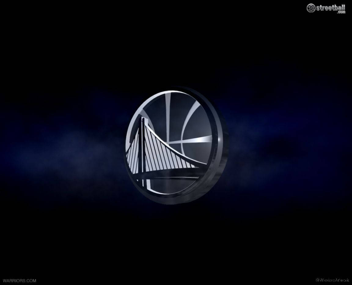 Golden State Warriors, basketball logo, bridge design, SD Desktop Wallpaper