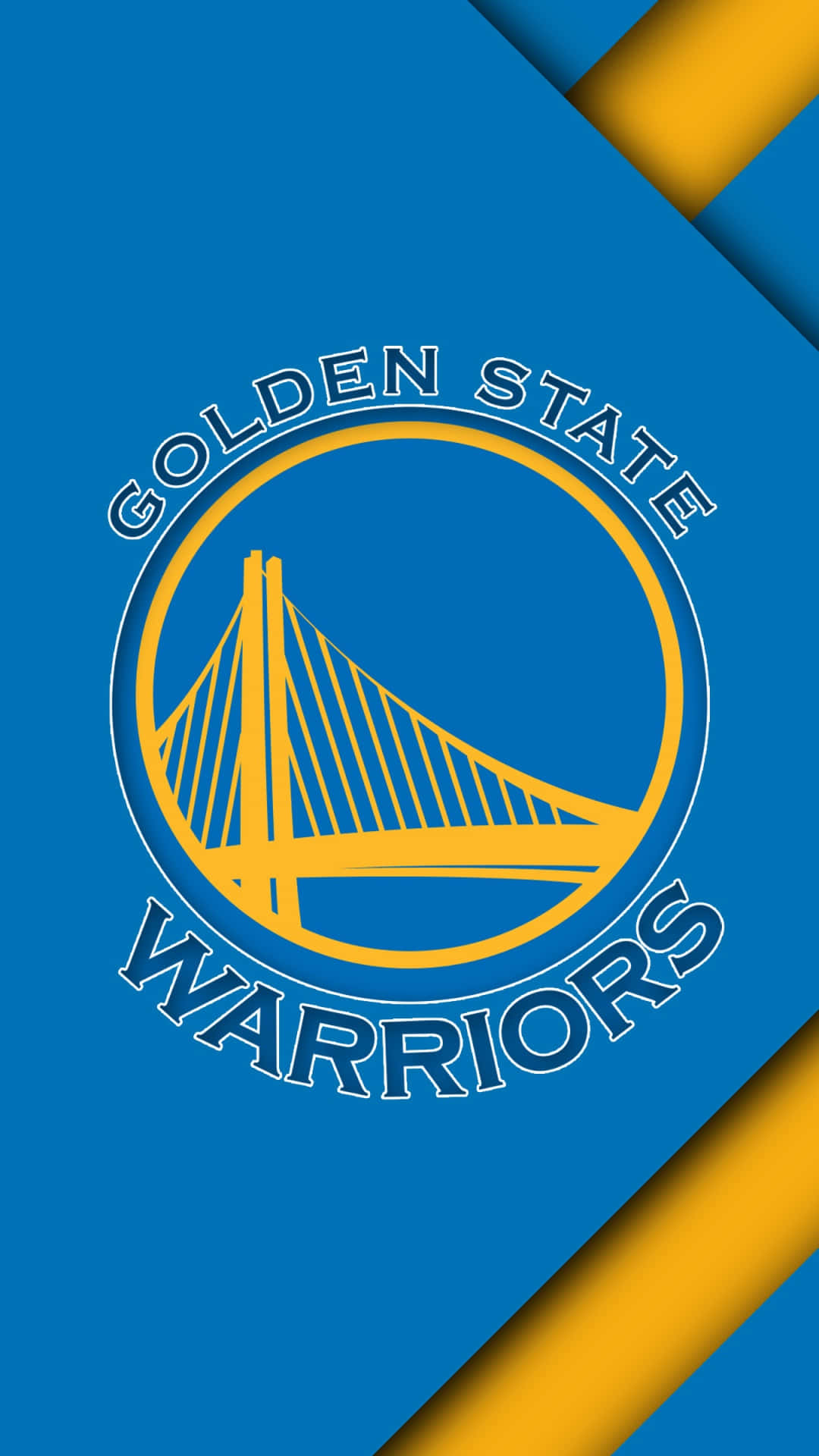 Golden State Warriors, logo, bold yellow, Full HD Phone Wallpaper