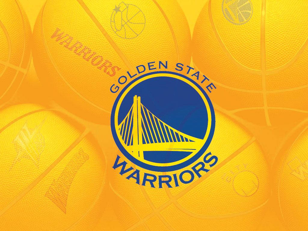 Golden State Warriors, yellow, basketball background, SD Desktop Wallpaper