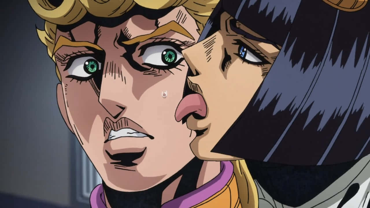 Golden Wind, green eyes, blue eyes, HD Desktop Wallpaper