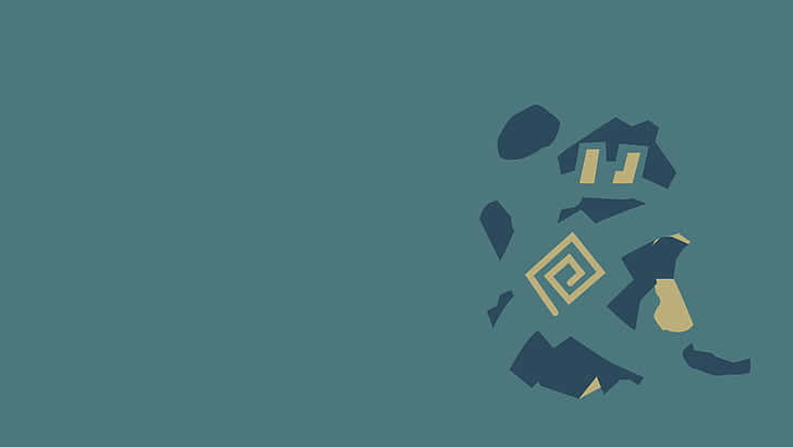 Golett, gold, dark blue, SD Desktop Wallpaper