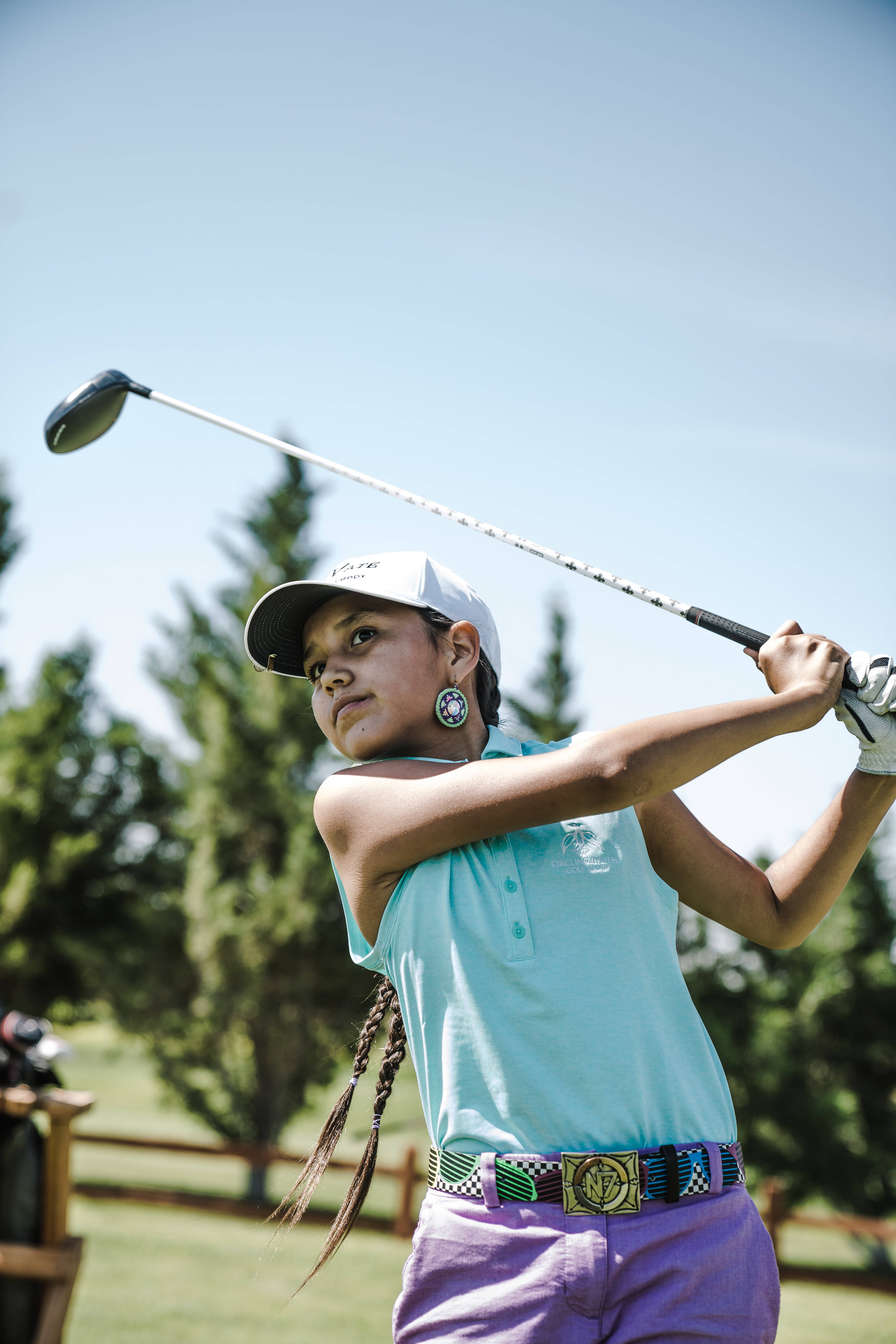 Golf Phone, driver, sunny golf course, 8K Phone Wallpaper