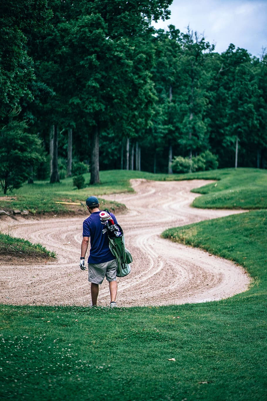Golf Phone, sand trap, lush green course, HD Phone Wallpaper