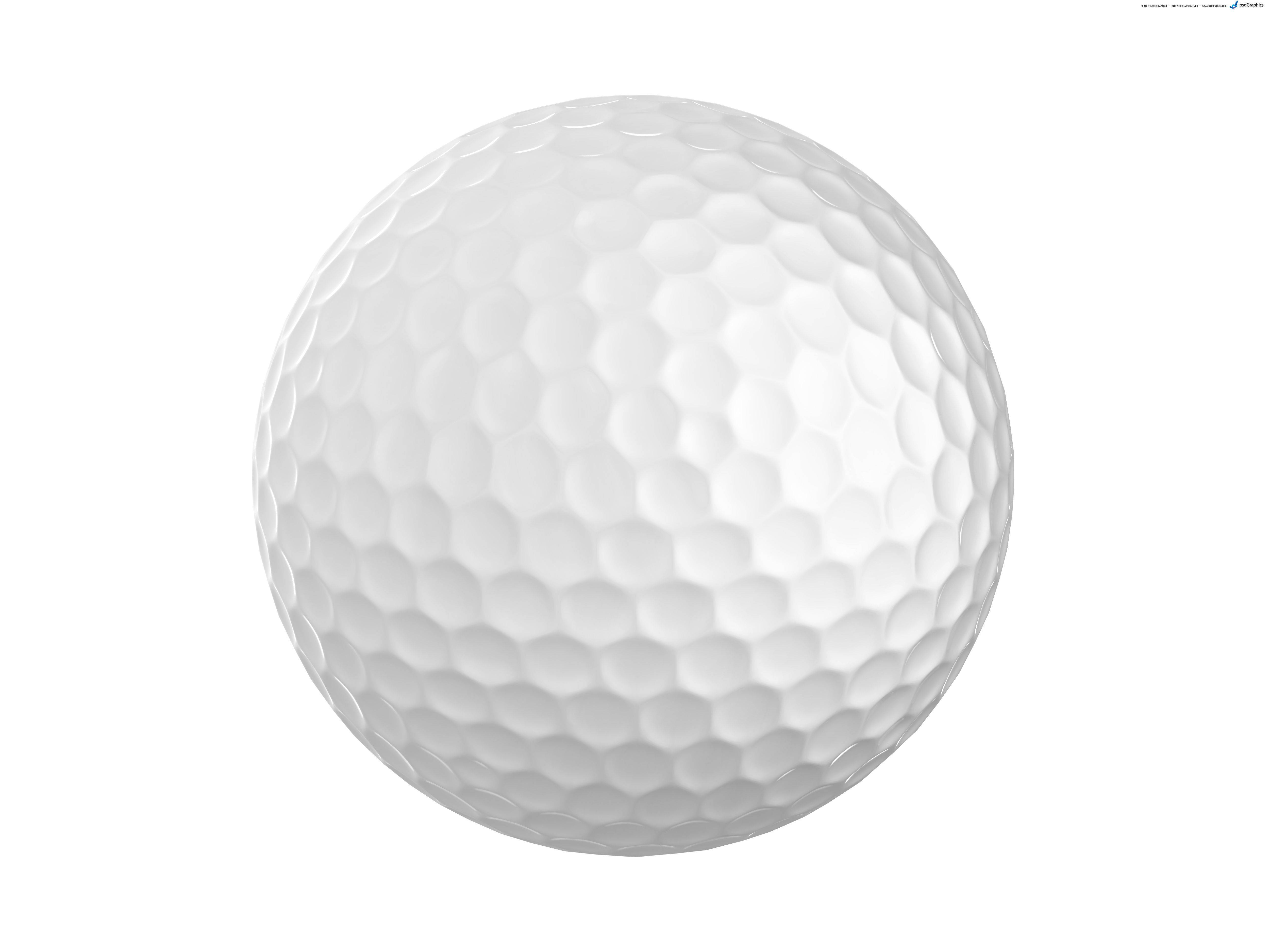 Golfing Desktop, white golf ball, detailed dimples, 4K Desktop Wallpaper