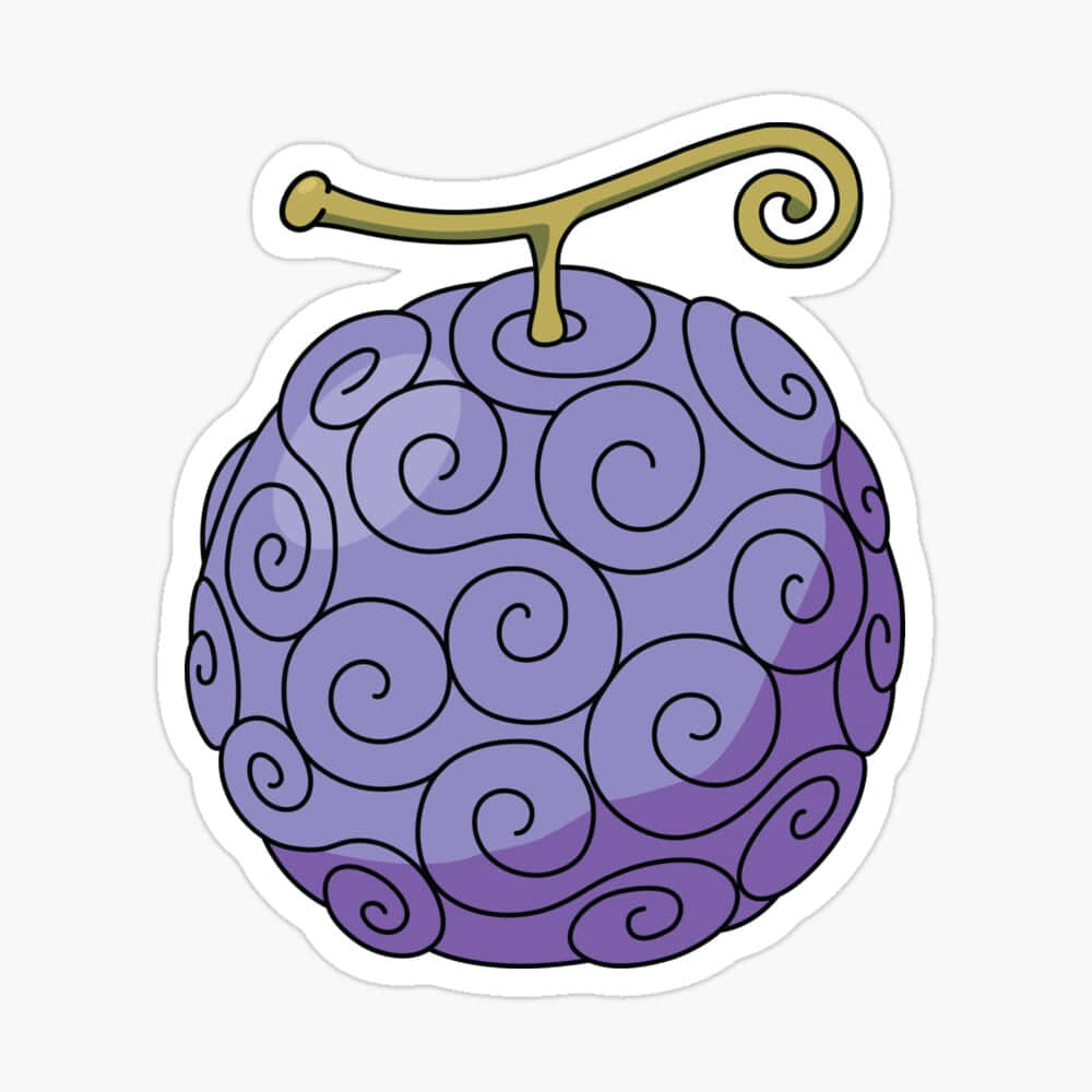 Gomu Gomu No Mi, purple fruit, swirling patterns, SD Desktop Wallpaper