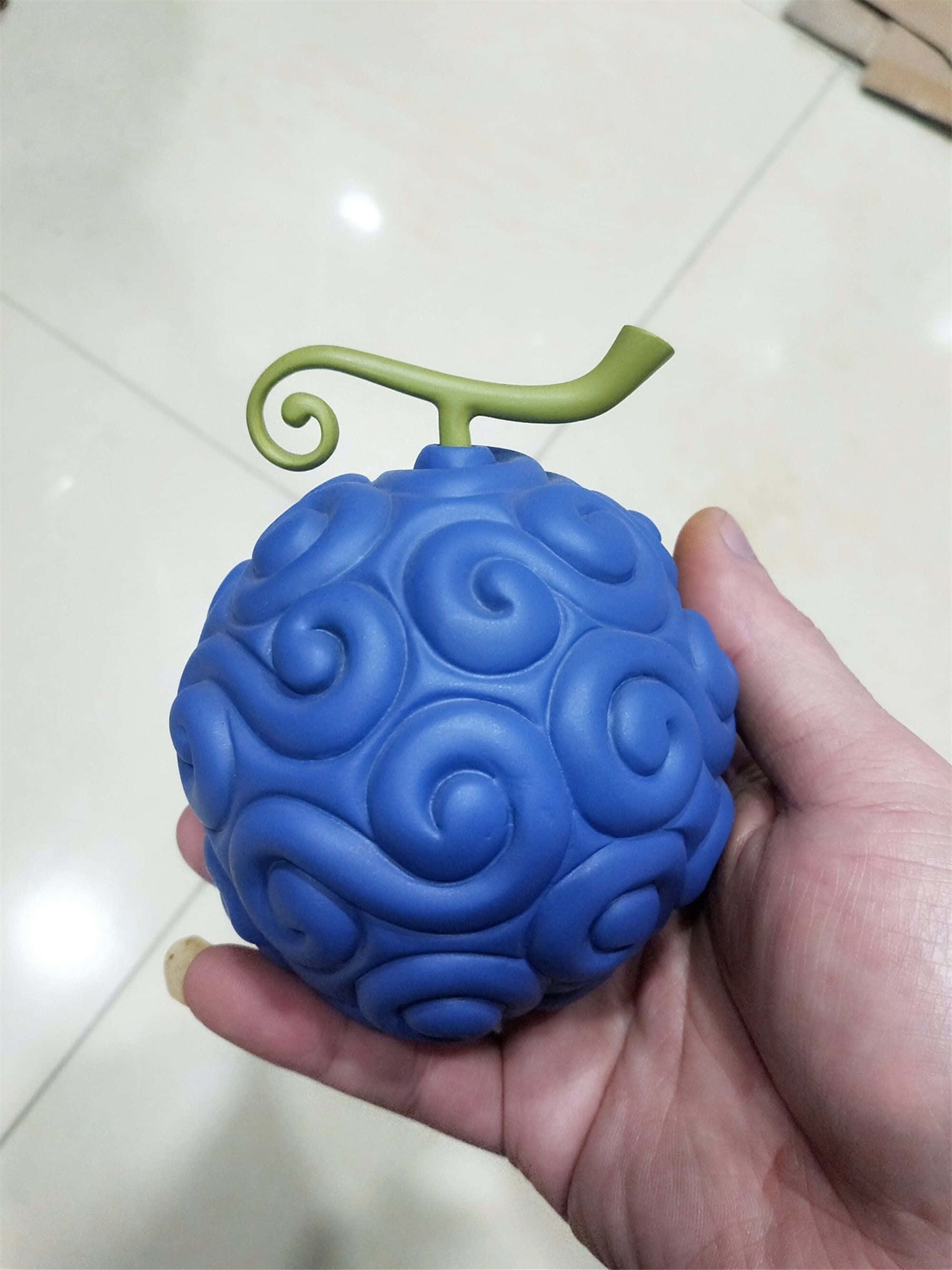 Gomu Gomu No Mi, blue Devil Fruit, green stem, 2K Phone Wallpaper