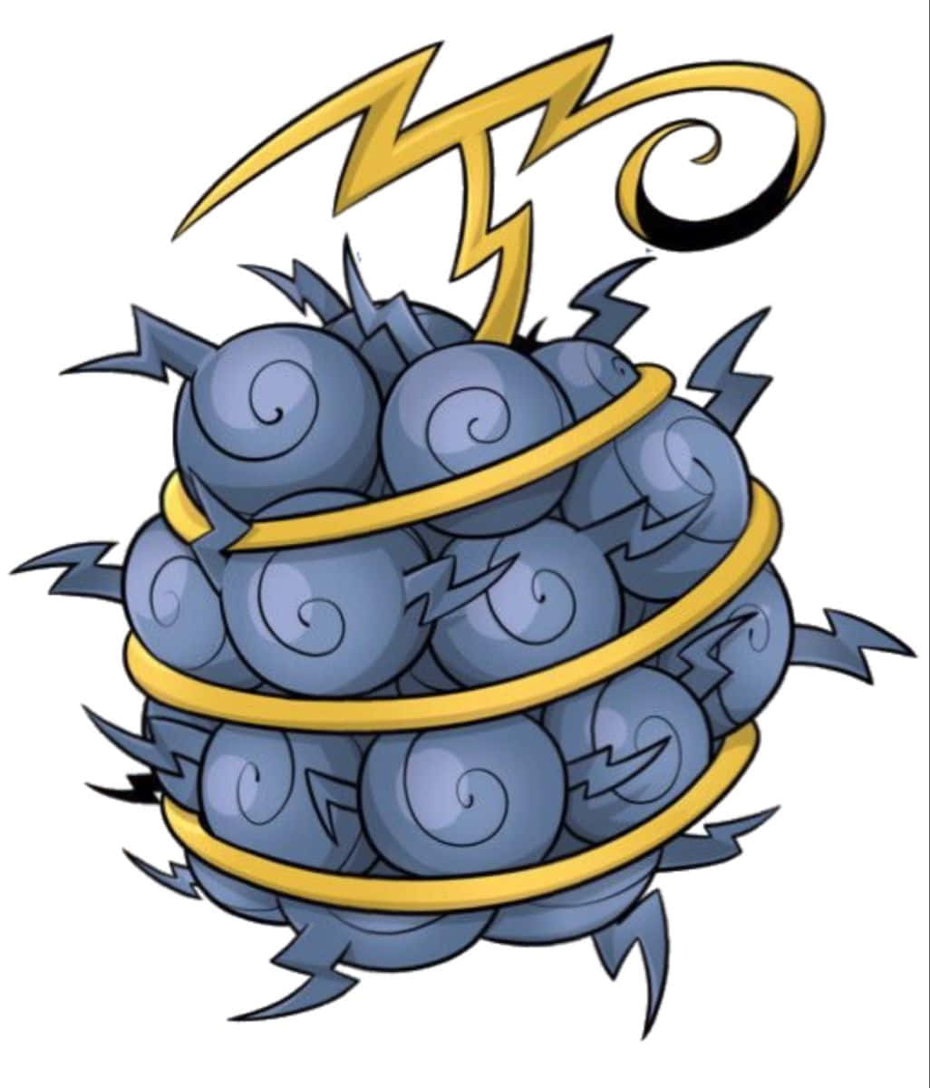 Gomu Gomu No Mi, blue fruit, spiral patterns, SD Phone Wallpaper
