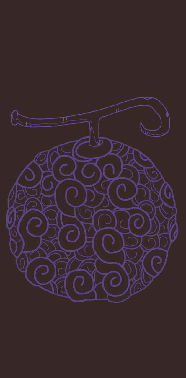 Gomu Gomu No Mi, purple fruit, swirling patterns, HD Phone Wallpaper