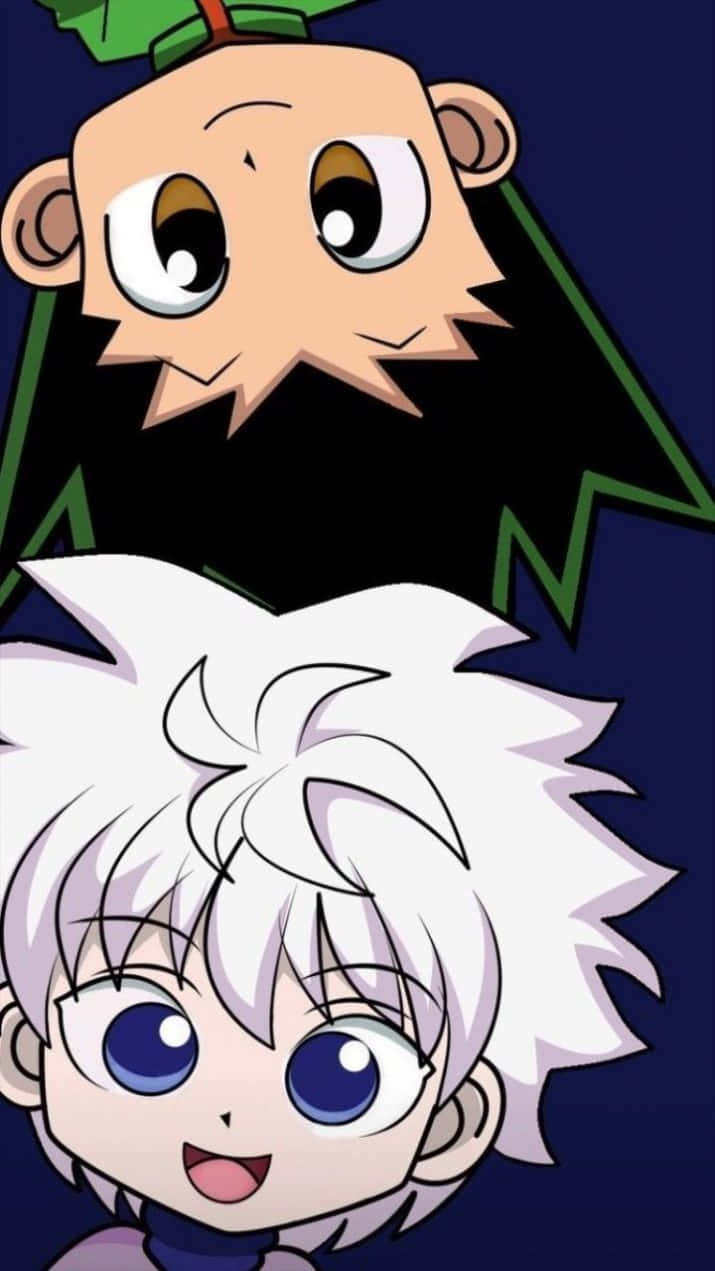 Gon, Killua, white hair, SD Phone Wallpaper