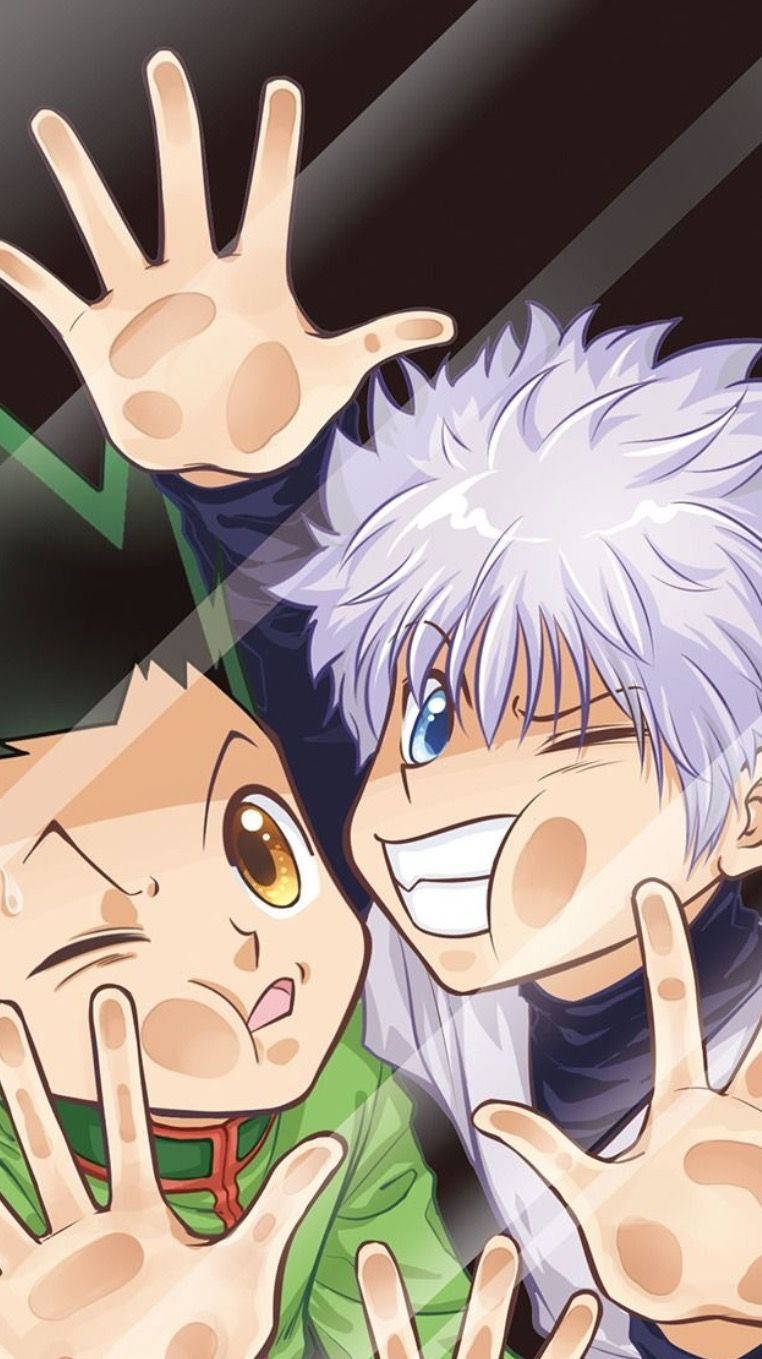 Gon, Killua, spiky hair, HD Phone Wallpaper