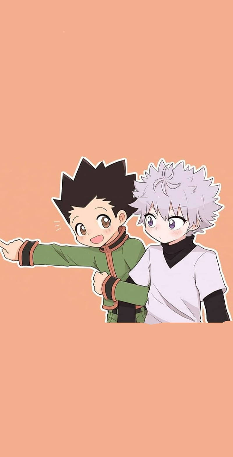 Killua, Gon, green jacket, HD Phone Wallpaper