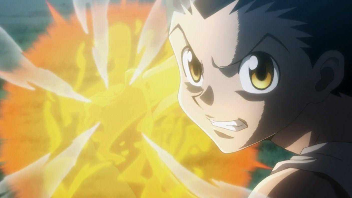 Gon Freecss, spiky hair, golden eyes, HD Desktop Wallpaper
