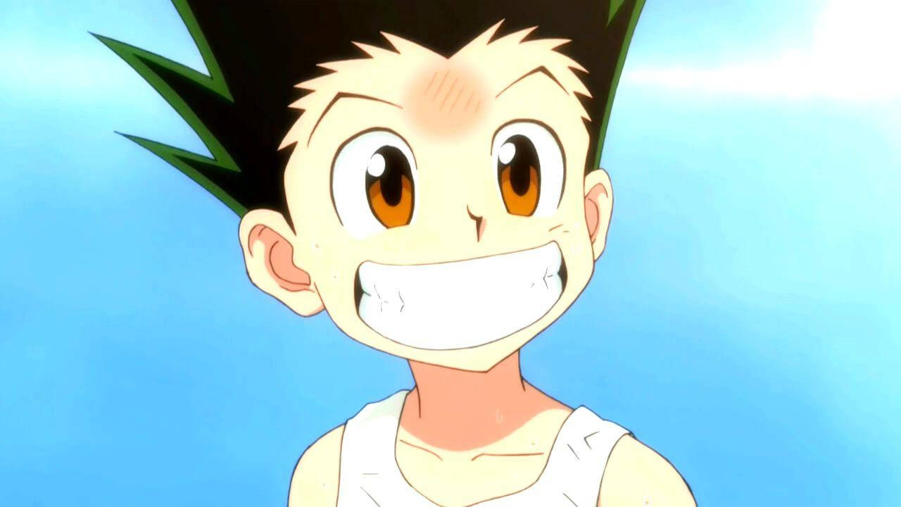 Gon Freecss, spiky black hair, orange eyes, HD Desktop Wallpaper