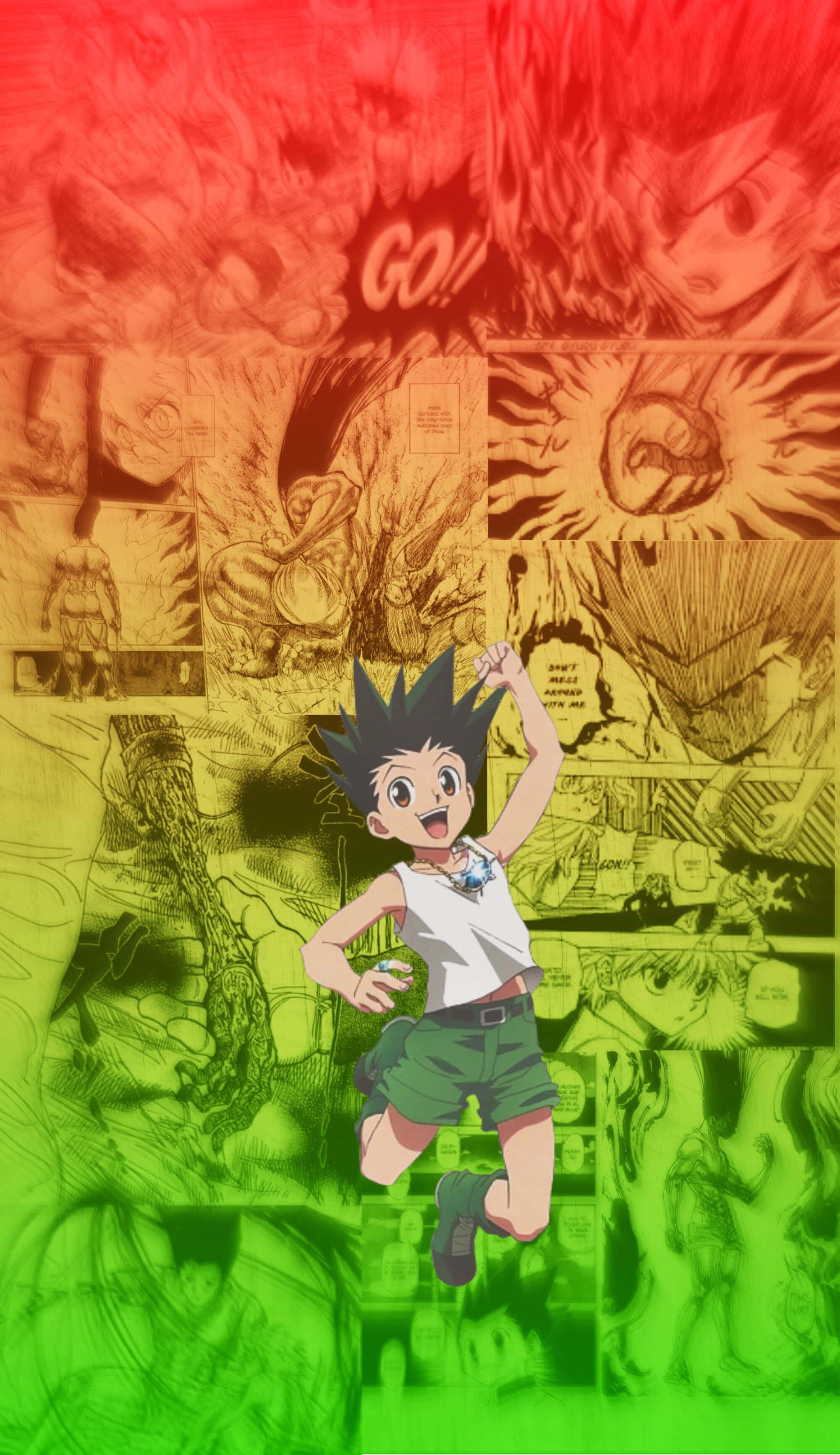 Gon, Hunter X Hunter, anime boy, 2K Phone Wallpaper
